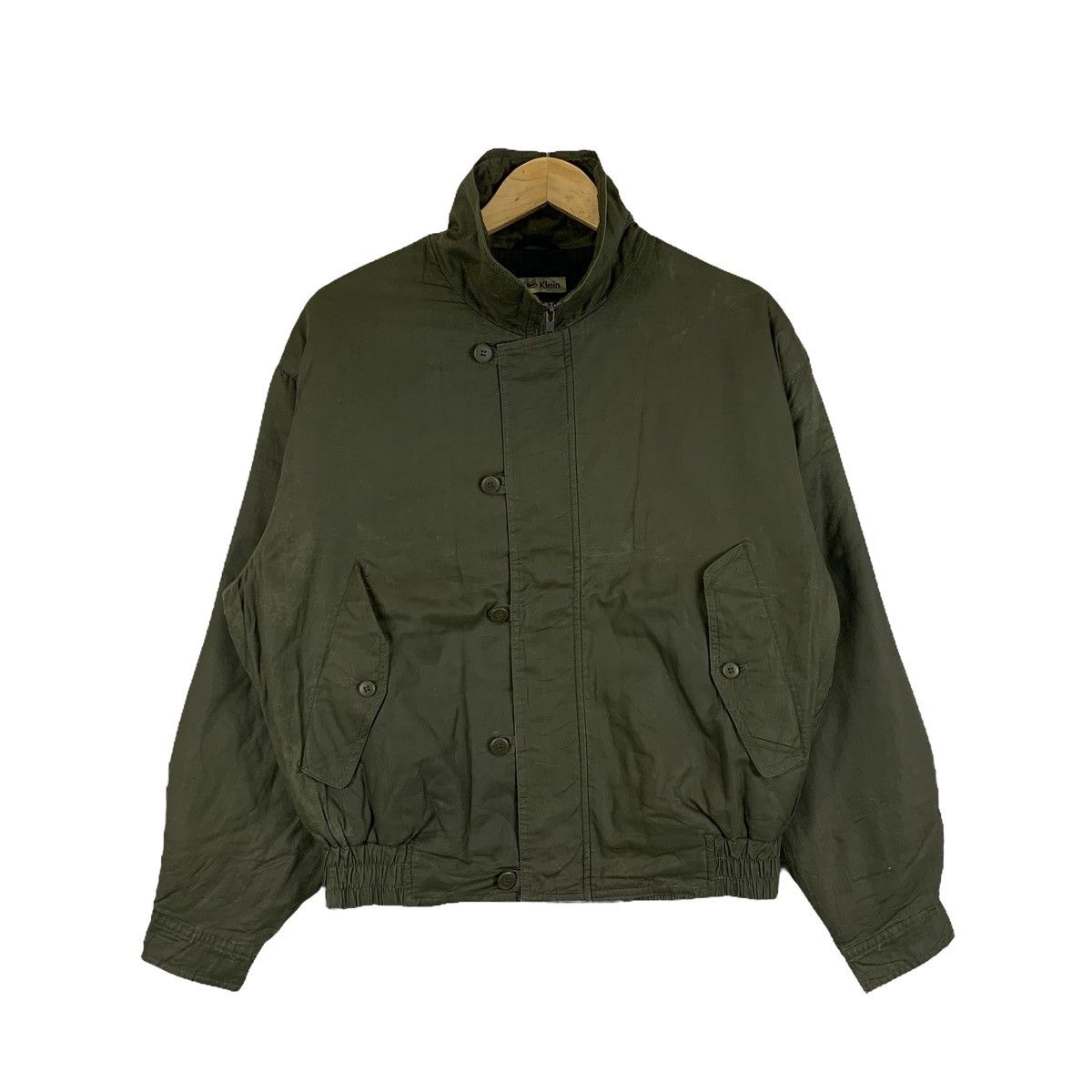 Calvin Klein × Vintage CALVIN KLEIN Casualwear Fashion Design Zipper Bomber Jacket Size US L / EU 52-54 / 3 - 1 Thumbnail
