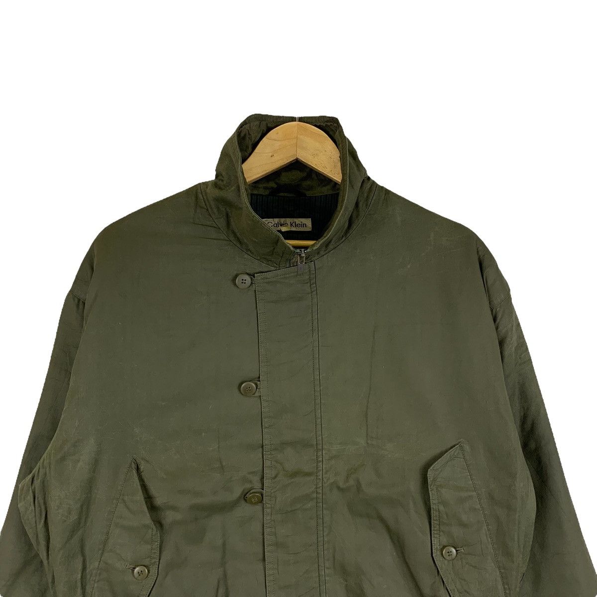 Calvin Klein × Vintage CALVIN KLEIN Casualwear Fashion Design Zipper Bomber Jacket Size US L / EU 52-54 / 3 - 5 Thumbnail