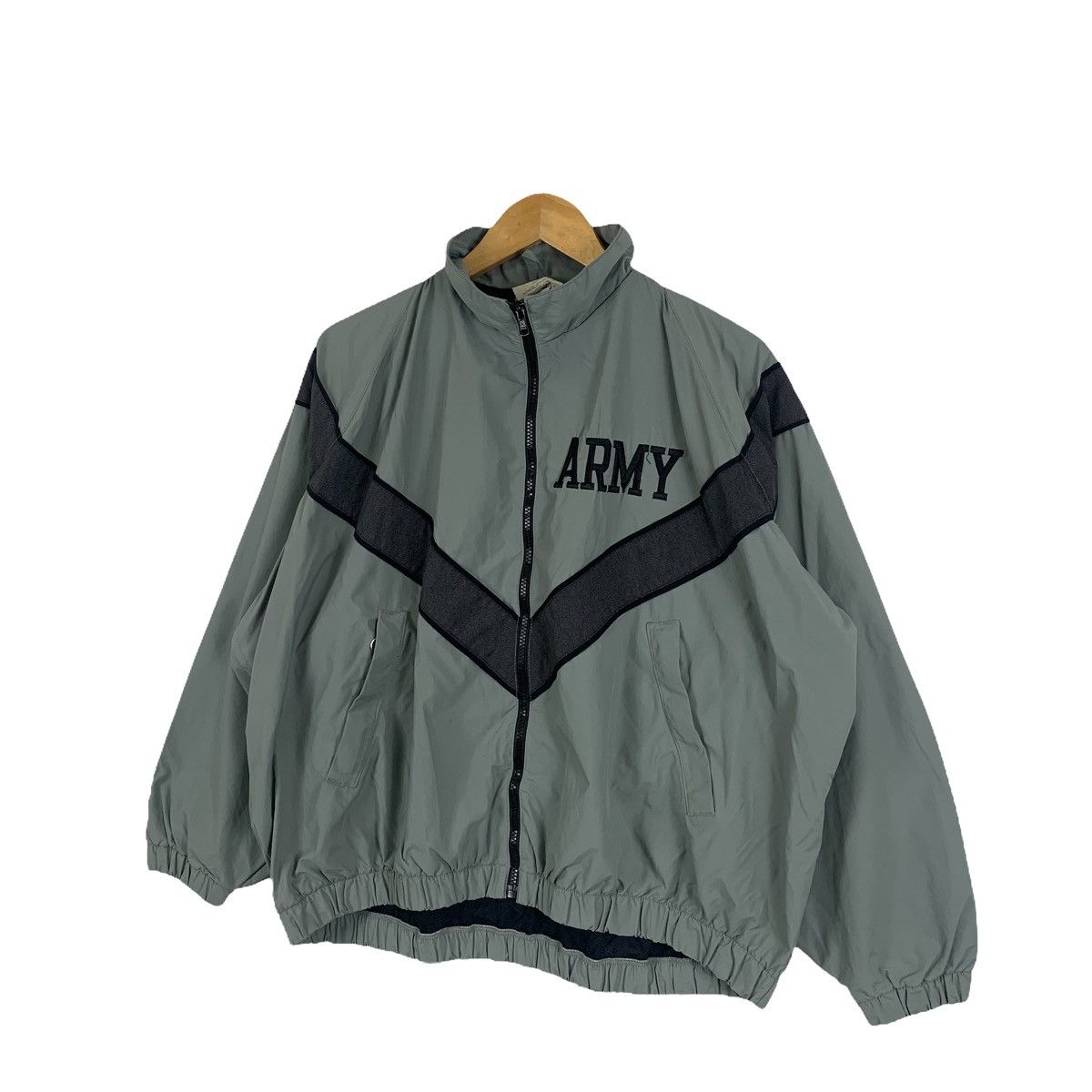 Vintage ARMY Physical Fitness Zipper Windbreaker Light Jacket Size US XXL / EU 58 / 5 - 4 Thumbnail