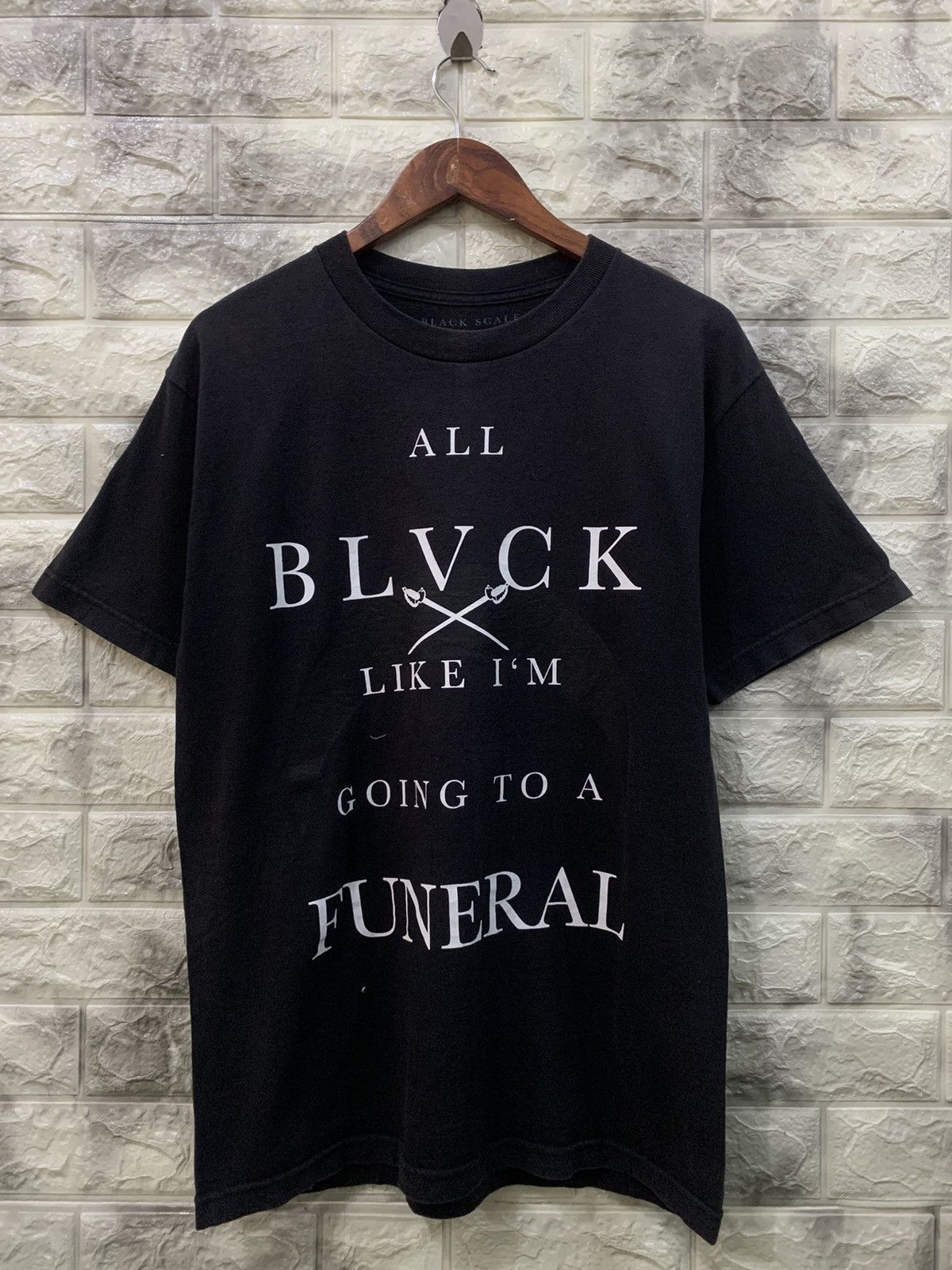 image of Black Scale Tee, Men's (Size Medium)