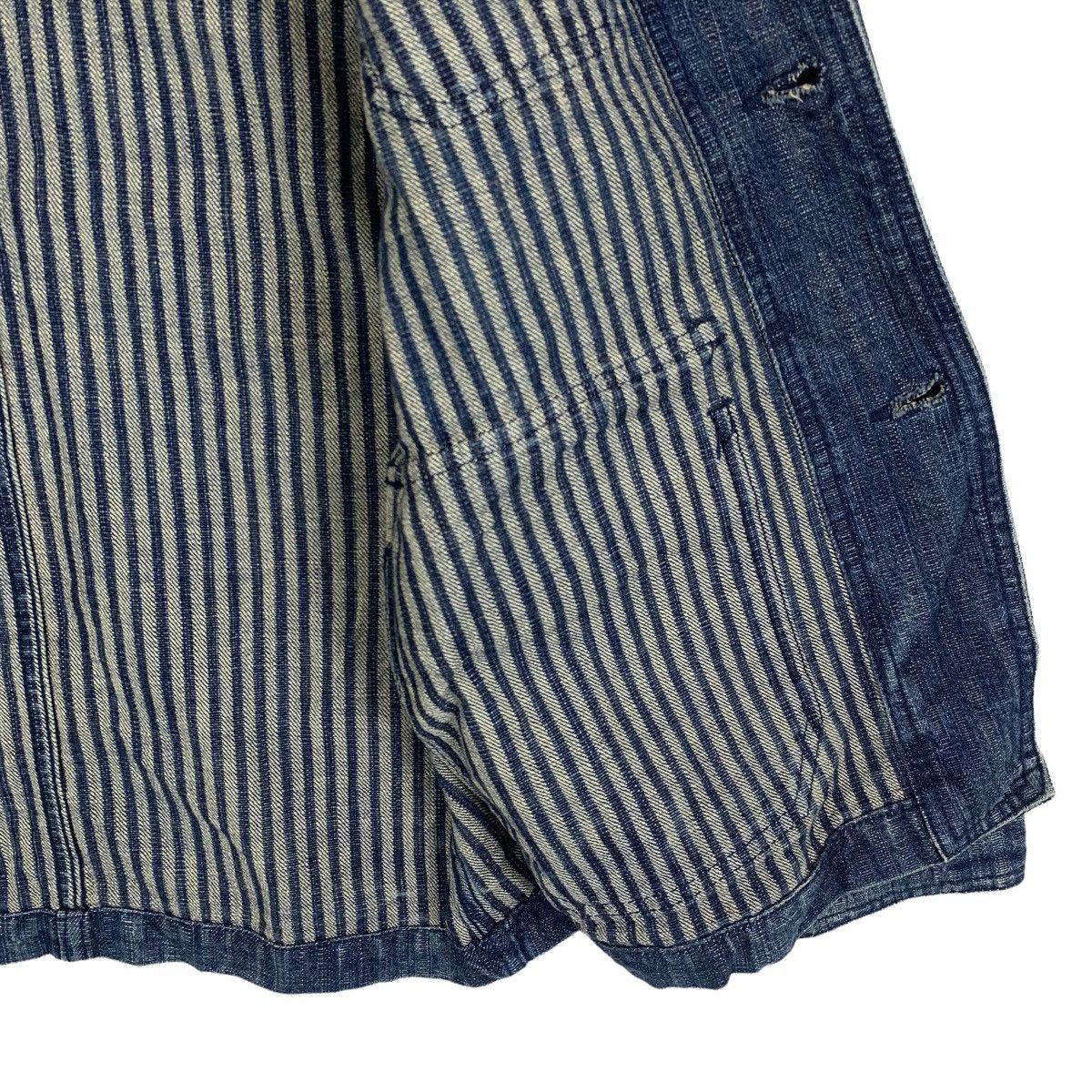 Indigo × Japanese Brand × Vintage DOMENGO Japanese Brand Casualwear Denim Jeans Coat Jacket Size S / US 4 / IT 40 - 10 Thumbnail