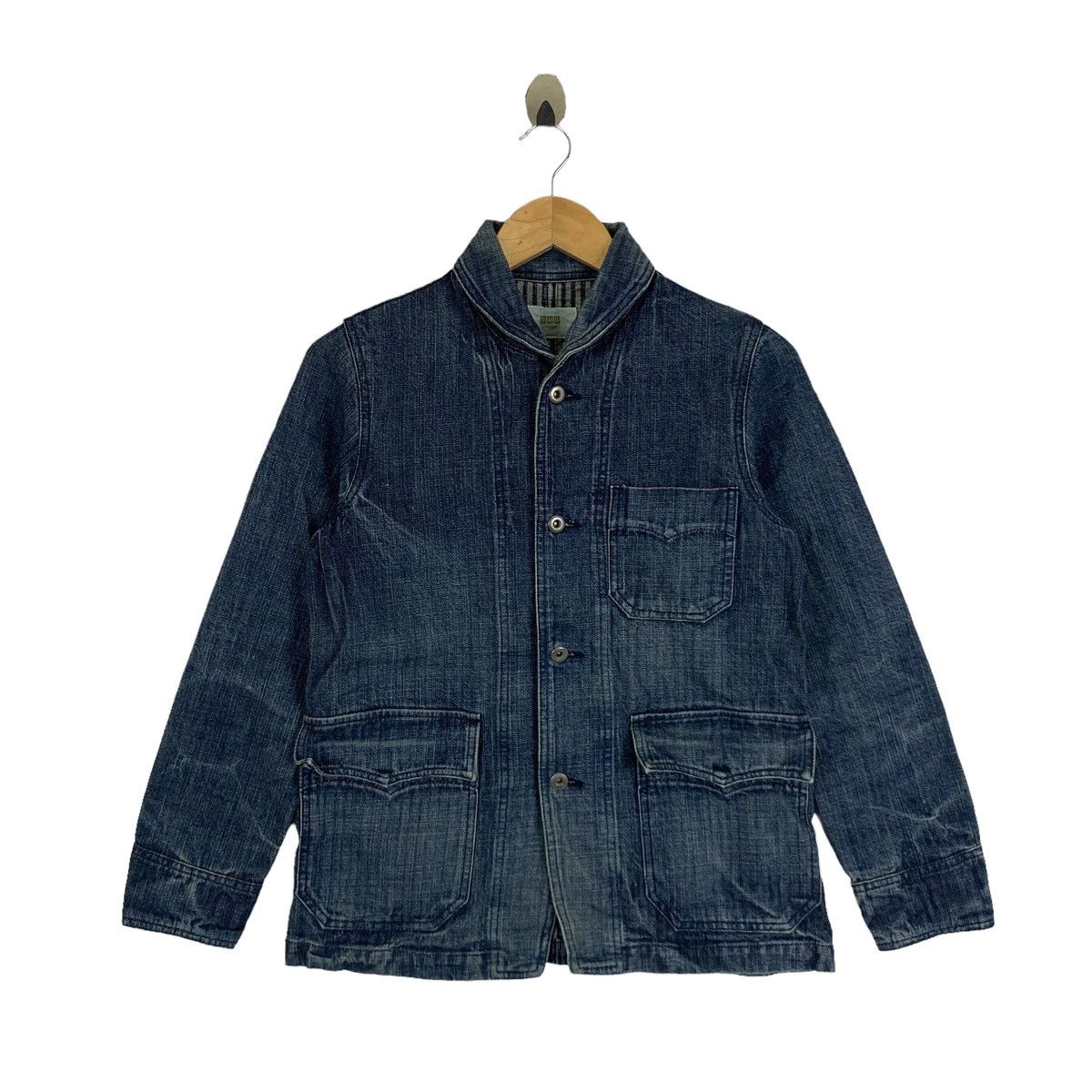 Indigo × Japanese Brand × Vintage DOMENGO Japanese Brand Casualwear Denim Jeans Coat Jacket Size S / US 4 / IT 40 - 1 Thumbnail