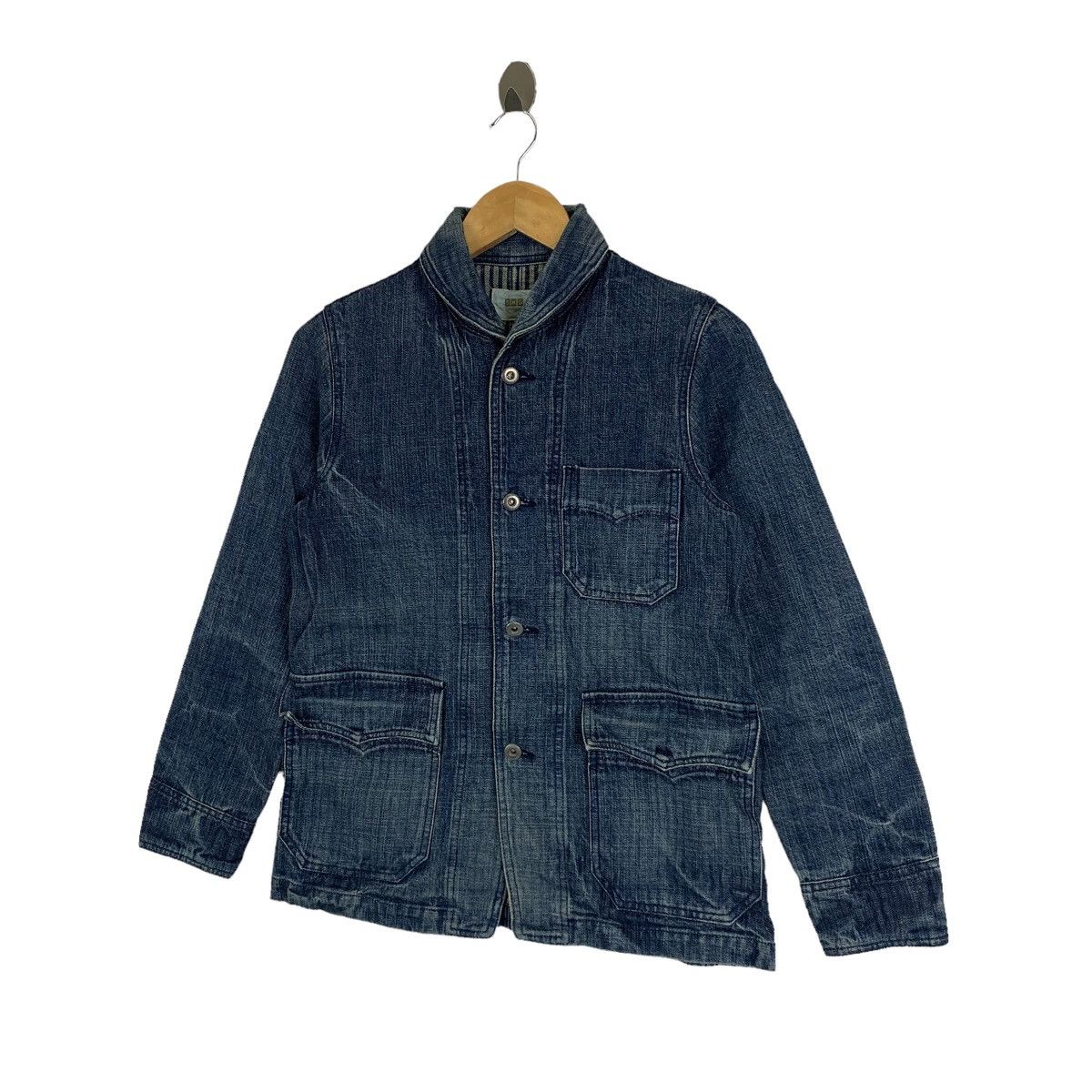 Indigo × Japanese Brand × Vintage DOMENGO Japanese Brand Casualwear Denim Jeans Coat Jacket Size S / US 4 / IT 40 - 4 Thumbnail