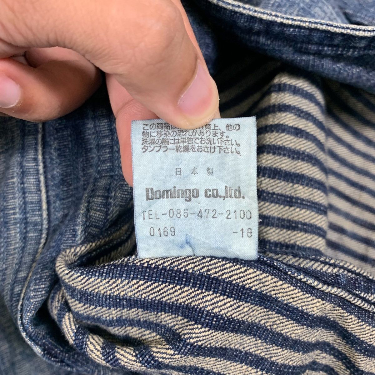 Indigo × Japanese Brand × Vintage DOMENGO Japanese Brand Casualwear Denim Jeans Coat Jacket Size S / US 4 / IT 40 - 8 Thumbnail
