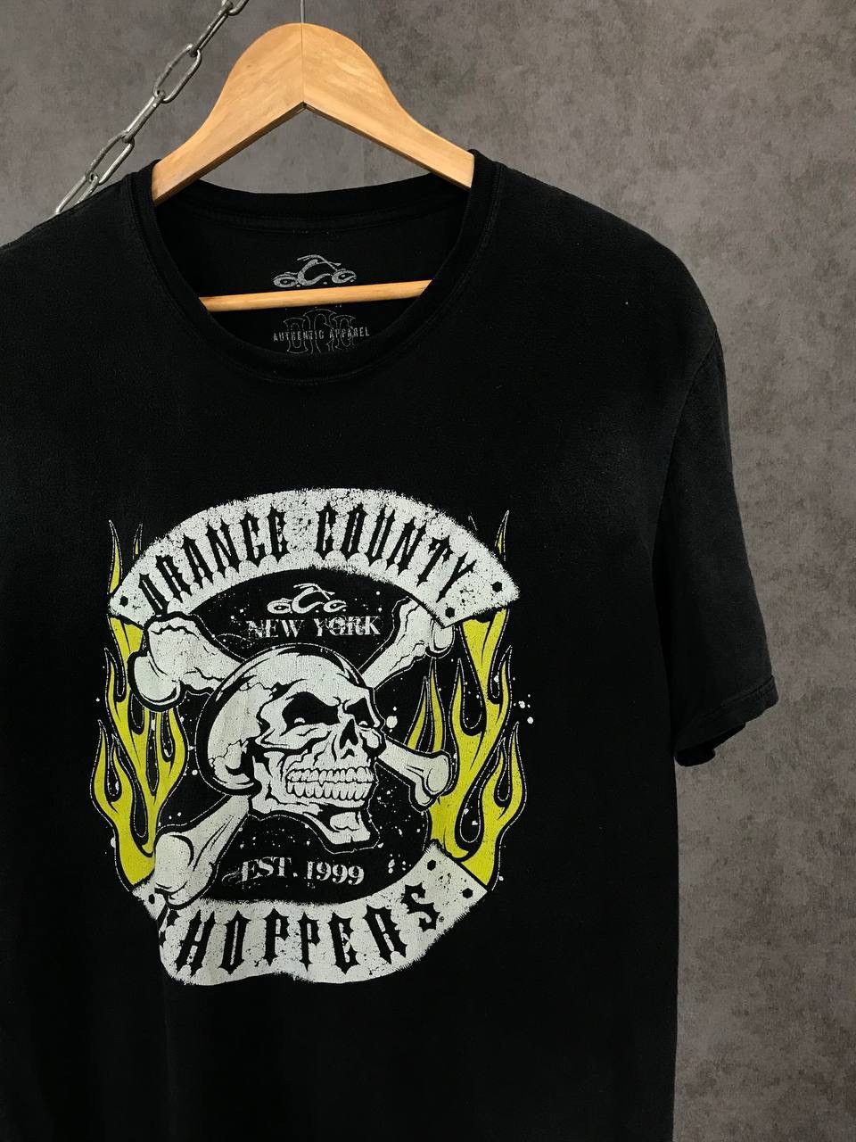 West Coast Choppers Orange County Choppers rock skulls tee Size US XL / EU 56 / 4 - 2 Thumbnail