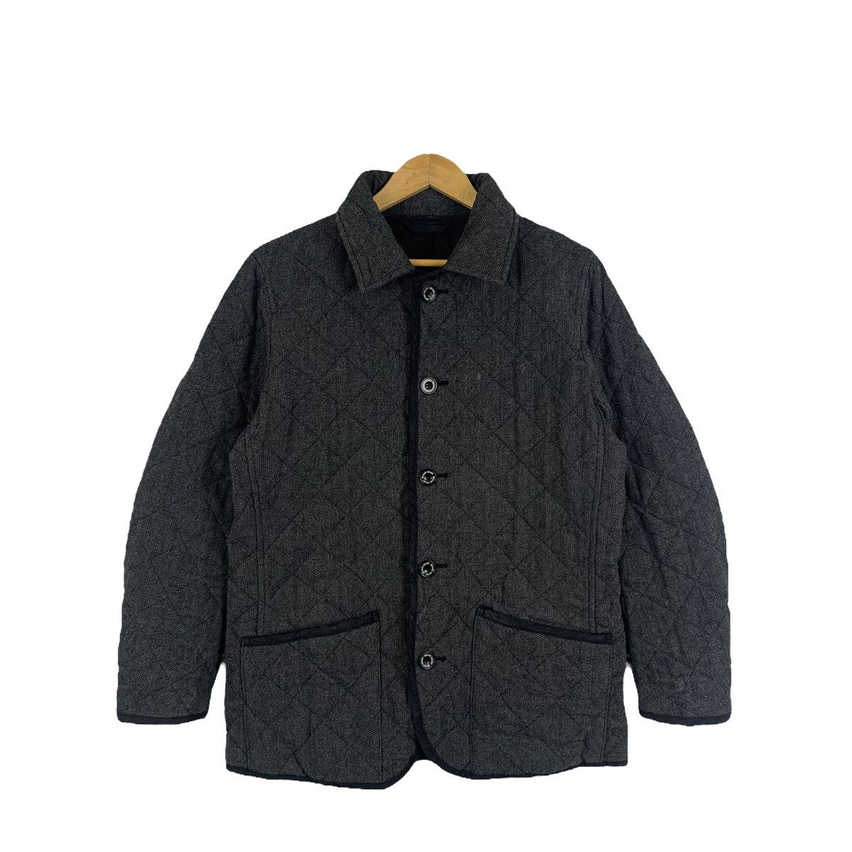 Beams Plus × Japanese Brand × Vintage BEAMS HEART Japanese Brand Fully Button Wool Quilted Jacket Size US XL / EU 56 / 4 - 1 Thumbnail