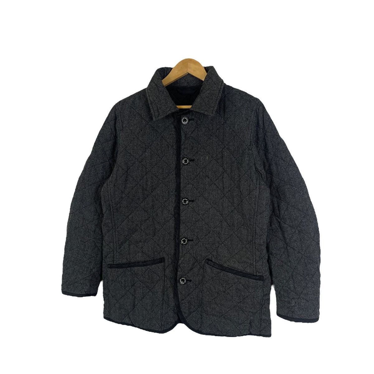 Beams Plus × Japanese Brand × Vintage BEAMS HEART Japanese Brand Fully Button Wool Quilted Jacket Size US XL / EU 56 / 4 - 4 Thumbnail