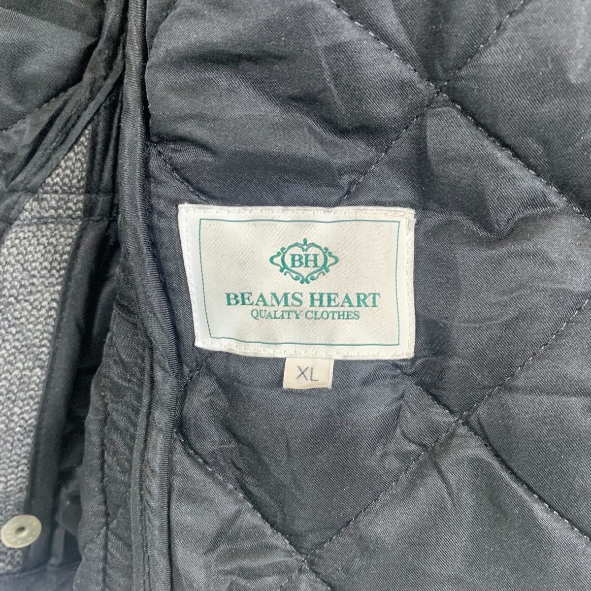 Beams Plus × Japanese Brand × Vintage BEAMS HEART Japanese Brand Fully Button Wool Quilted Jacket Size US XL / EU 56 / 4 - 6 Thumbnail