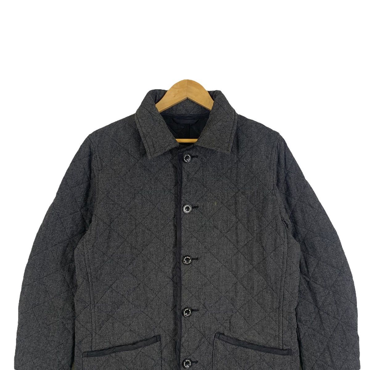 Beams Plus × Japanese Brand × Vintage BEAMS HEART Japanese Brand Fully Button Wool Quilted Jacket Size US XL / EU 56 / 4 - 5 Thumbnail