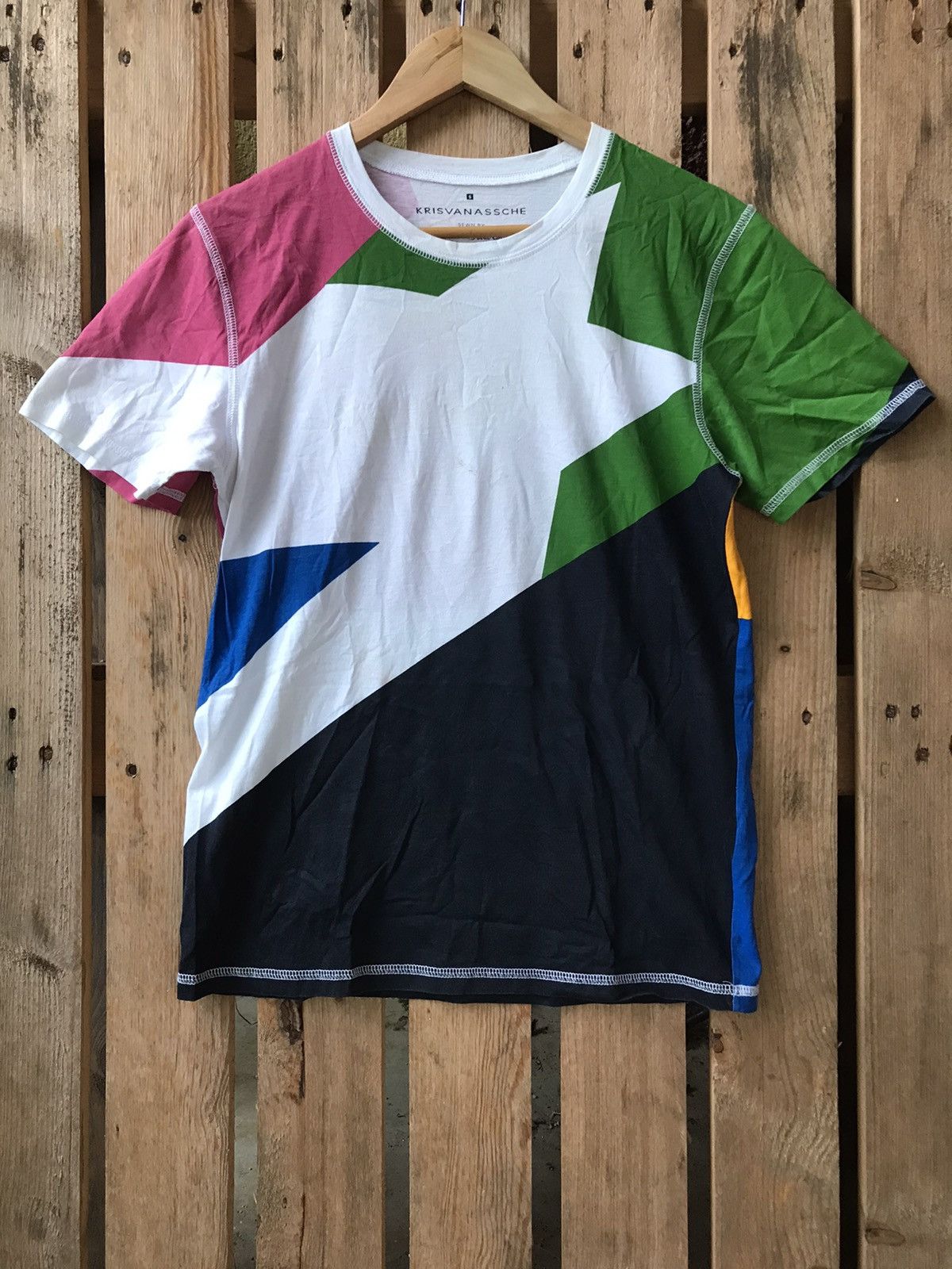 image of Archival Clothing Krisvanassche Sewn By La Cabana De Alta Costura Tee in Mix, Men's (Size Small)