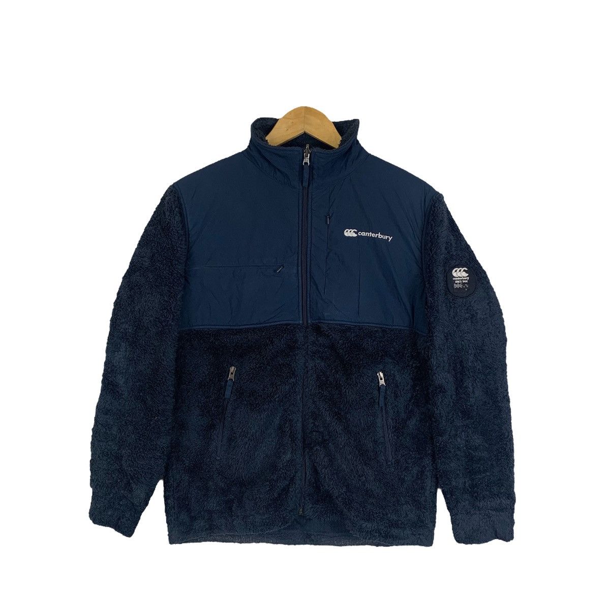 Canterbury of New Zealand × Vintage Canterbury Of New Zealand Rugby Fleece Sweaters Jacket Size US M / EU 48-50 / 2 - 1 Thumbnail