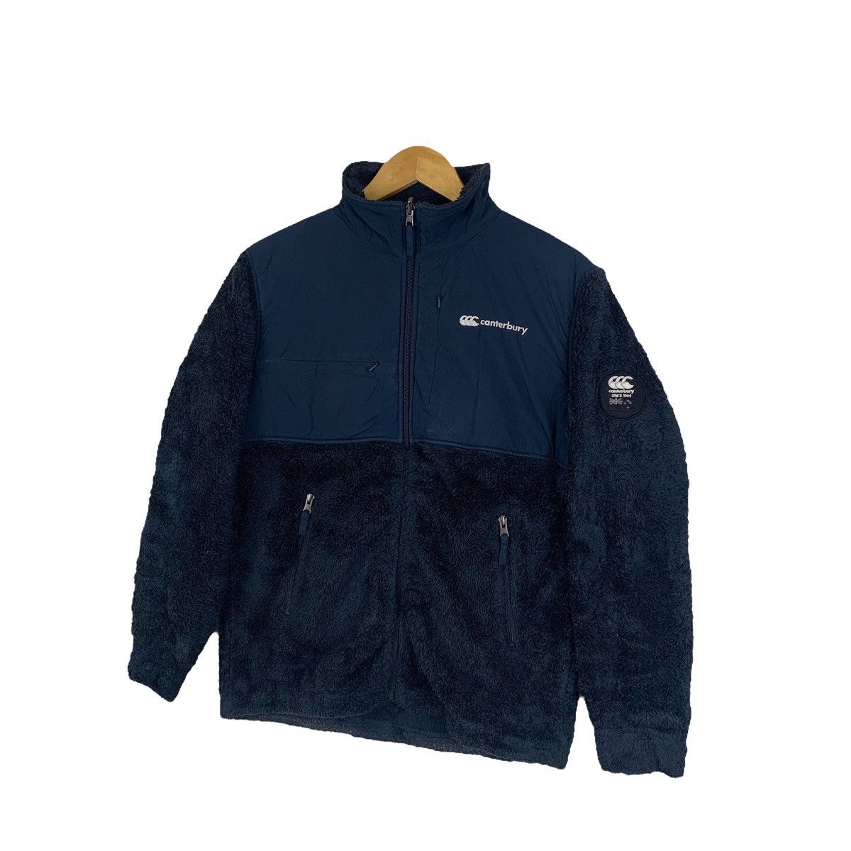 Canterbury of New Zealand × Vintage Canterbury Of New Zealand Rugby Fleece Sweaters Jacket Size US M / EU 48-50 / 2 - 4 Thumbnail