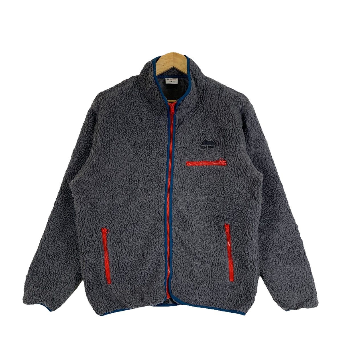 Vintage FIRST DOWN Outdoor Sport Deep Pile Fleece Zipper Sweater Size US M / EU 48-50 / 2 - 1 Thumbnail