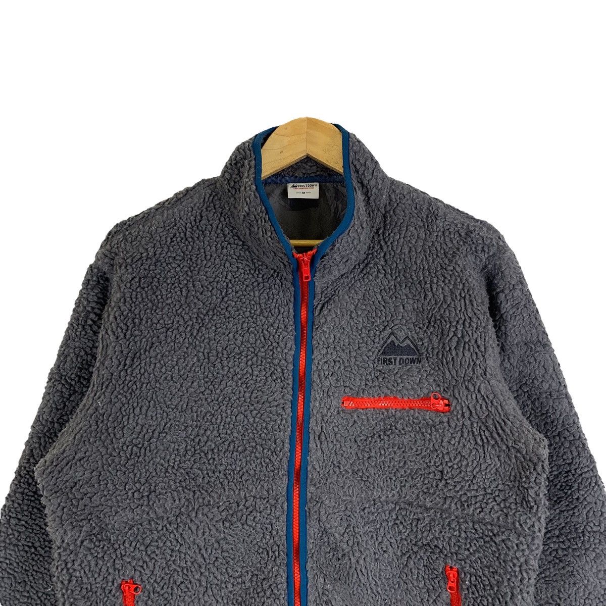 Vintage FIRST DOWN Outdoor Sport Deep Pile Fleece Zipper Sweater Size US M / EU 48-50 / 2 - 5 Thumbnail