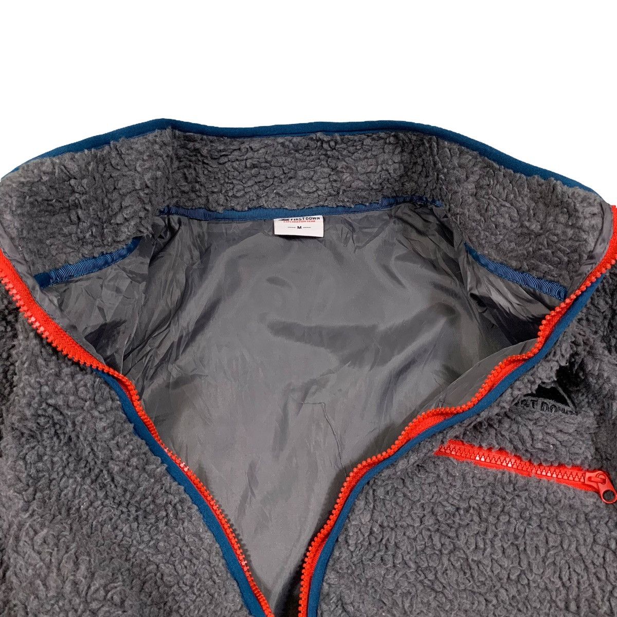 Vintage FIRST DOWN Outdoor Sport Deep Pile Fleece Zipper Sweater Size US M / EU 48-50 / 2 - 8 Thumbnail