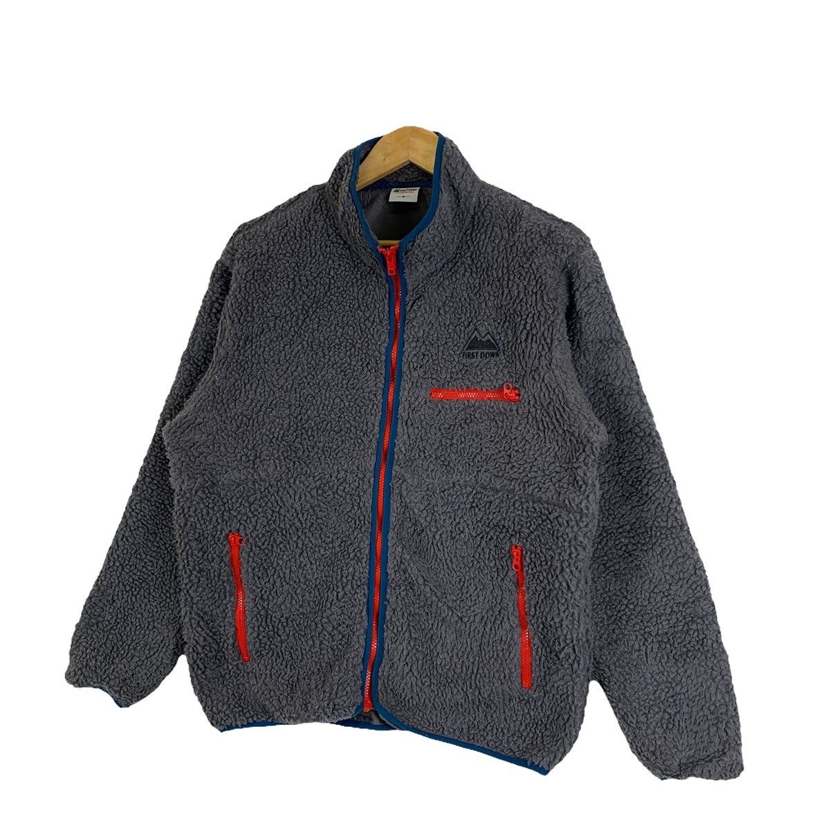 Vintage FIRST DOWN Outdoor Sport Deep Pile Fleece Zipper Sweater Size US M / EU 48-50 / 2 - 4 Thumbnail