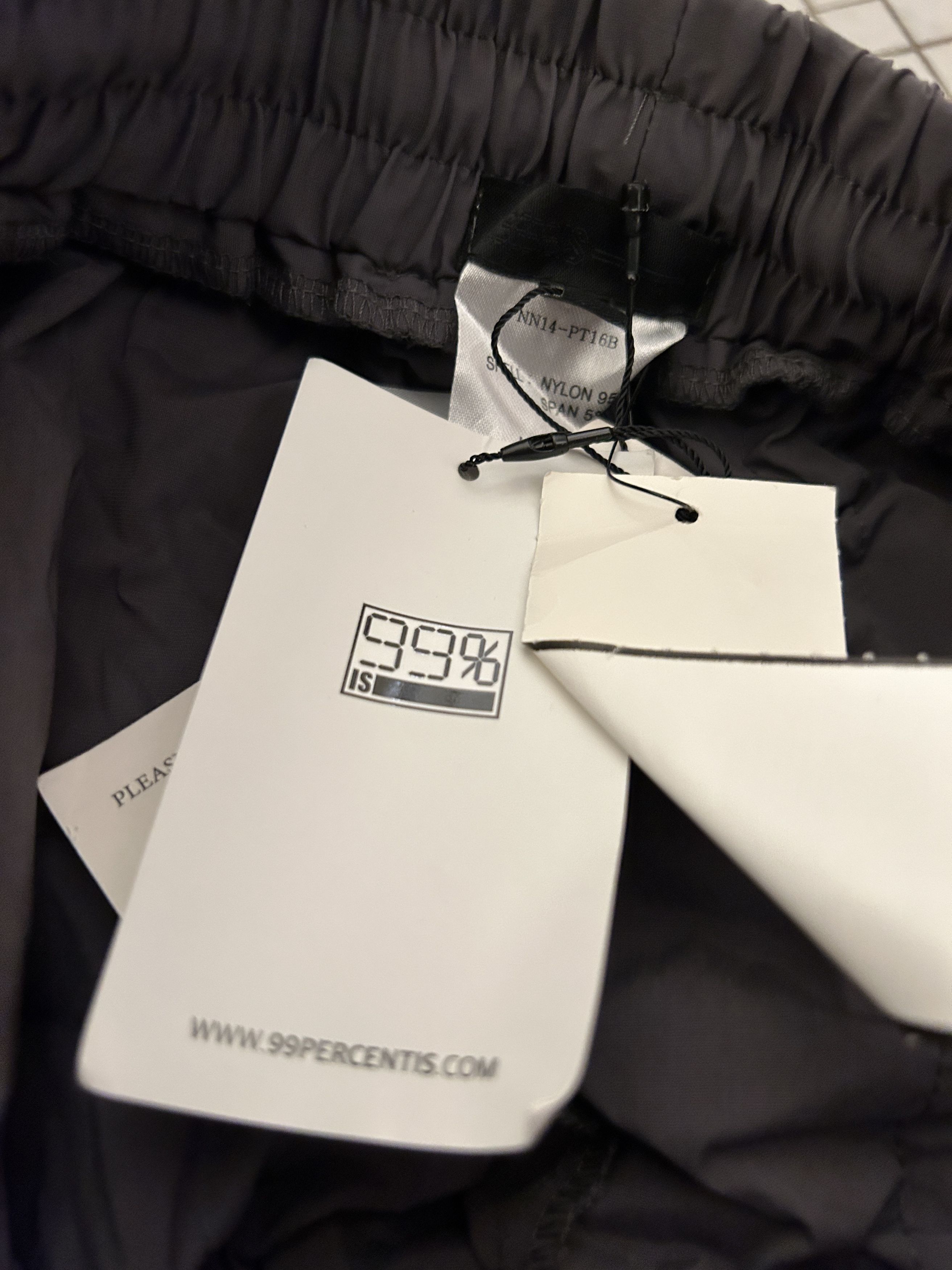 99%IS- GOBCHANG DRAWSTRINGS TOGGLED SHELL TROUSERS grey bungee Size US 30 / EU 46 - 6 Thumbnail