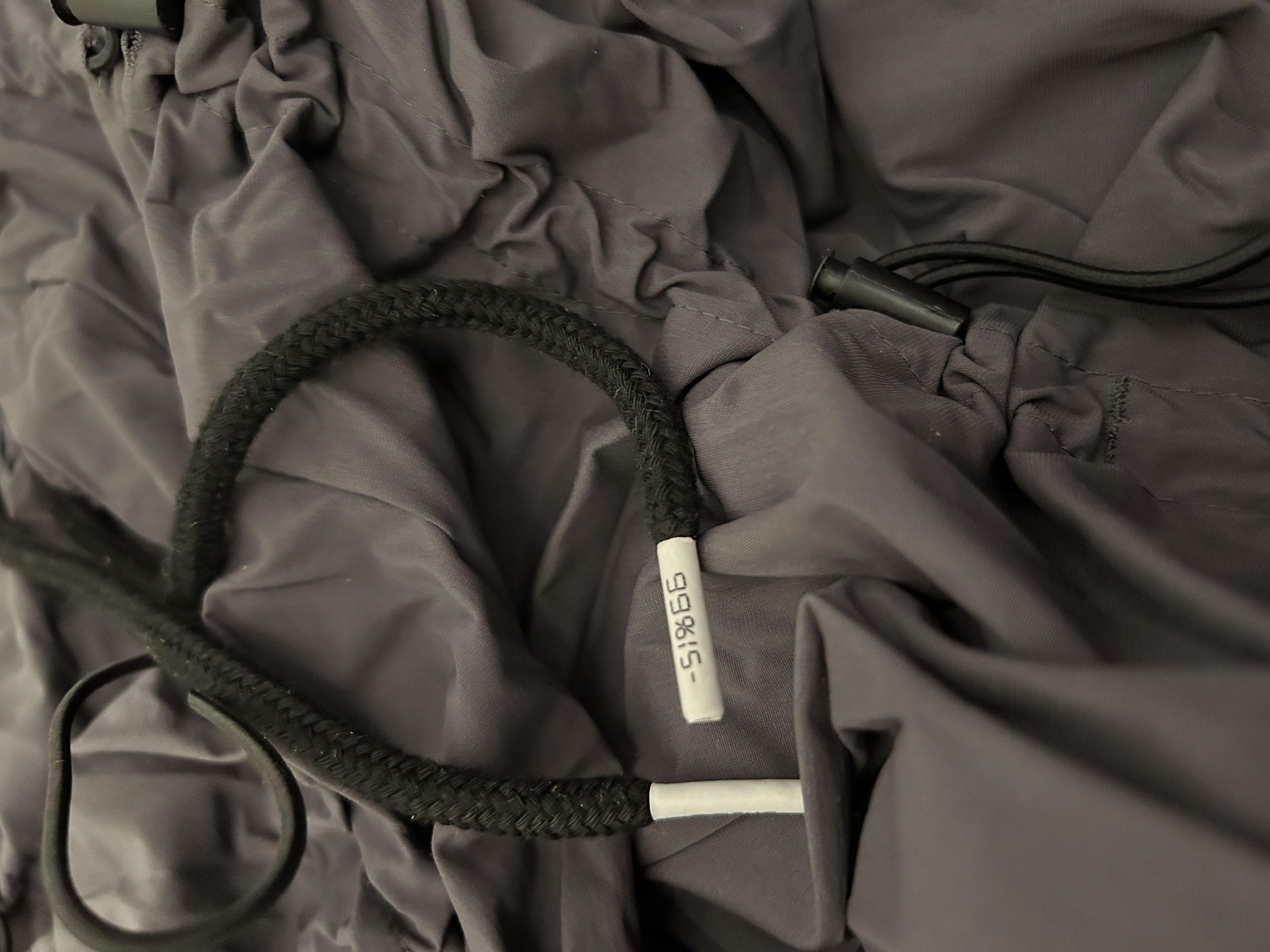 99%IS- GOBCHANG DRAWSTRINGS TOGGLED SHELL TROUSERS grey bungee Size US 30 / EU 46 - 8 Thumbnail