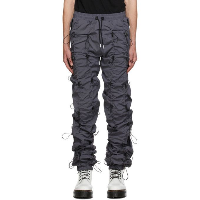 99%IS- GOBCHANG DRAWSTRINGS TOGGLED SHELL TROUSERS grey bungee Size US 30 / EU 46 - 11 Thumbnail