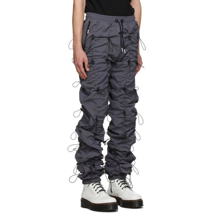 99%IS- GOBCHANG DRAWSTRINGS TOGGLED SHELL TROUSERS grey bungee Size US 30 / EU 46 - 10 Thumbnail