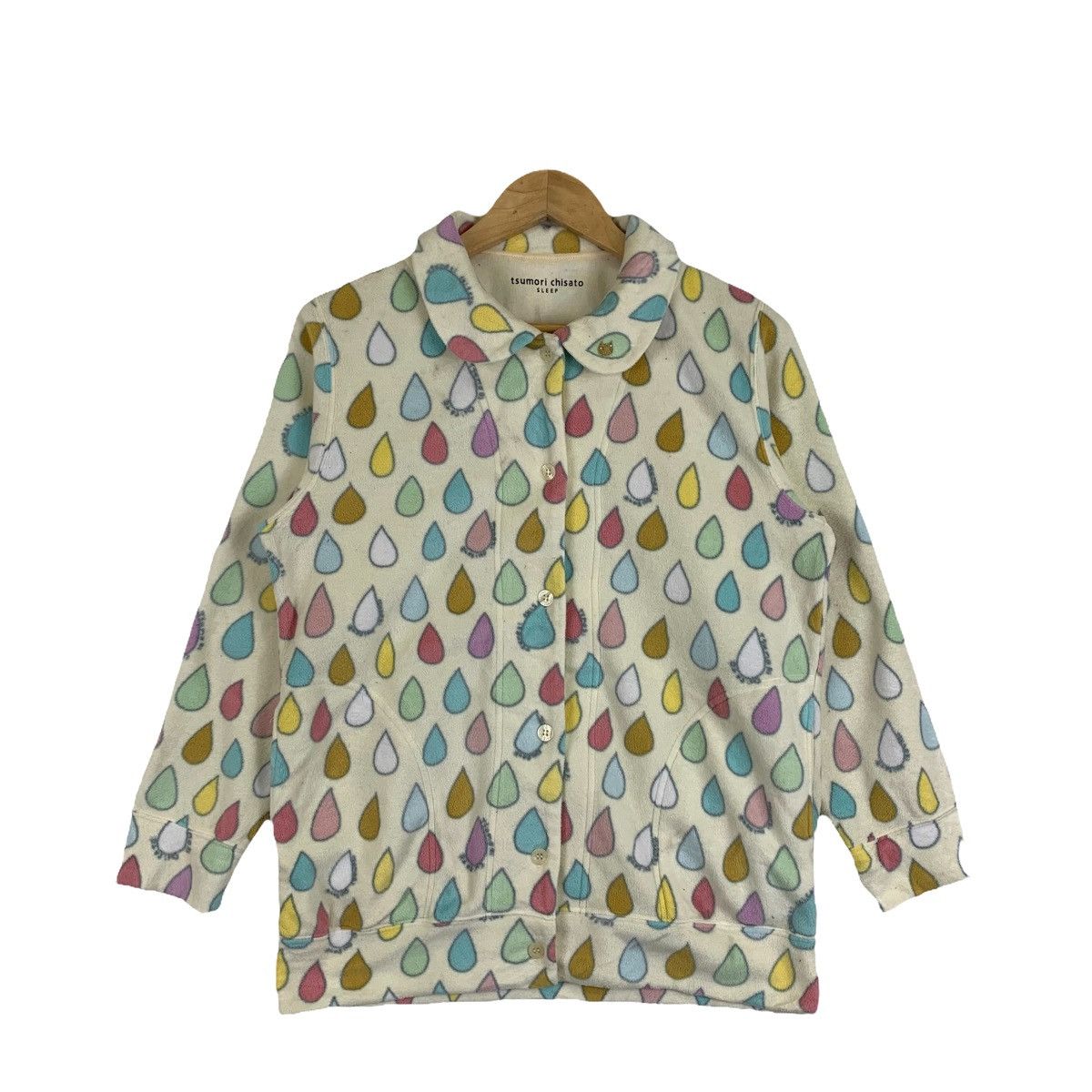 Tsumori Chisato Issey Miyake Japanese Brand Polkadot Design Fleece Shirts Size M / US 6-8 / IT 42-44 - 1 Thumbnail