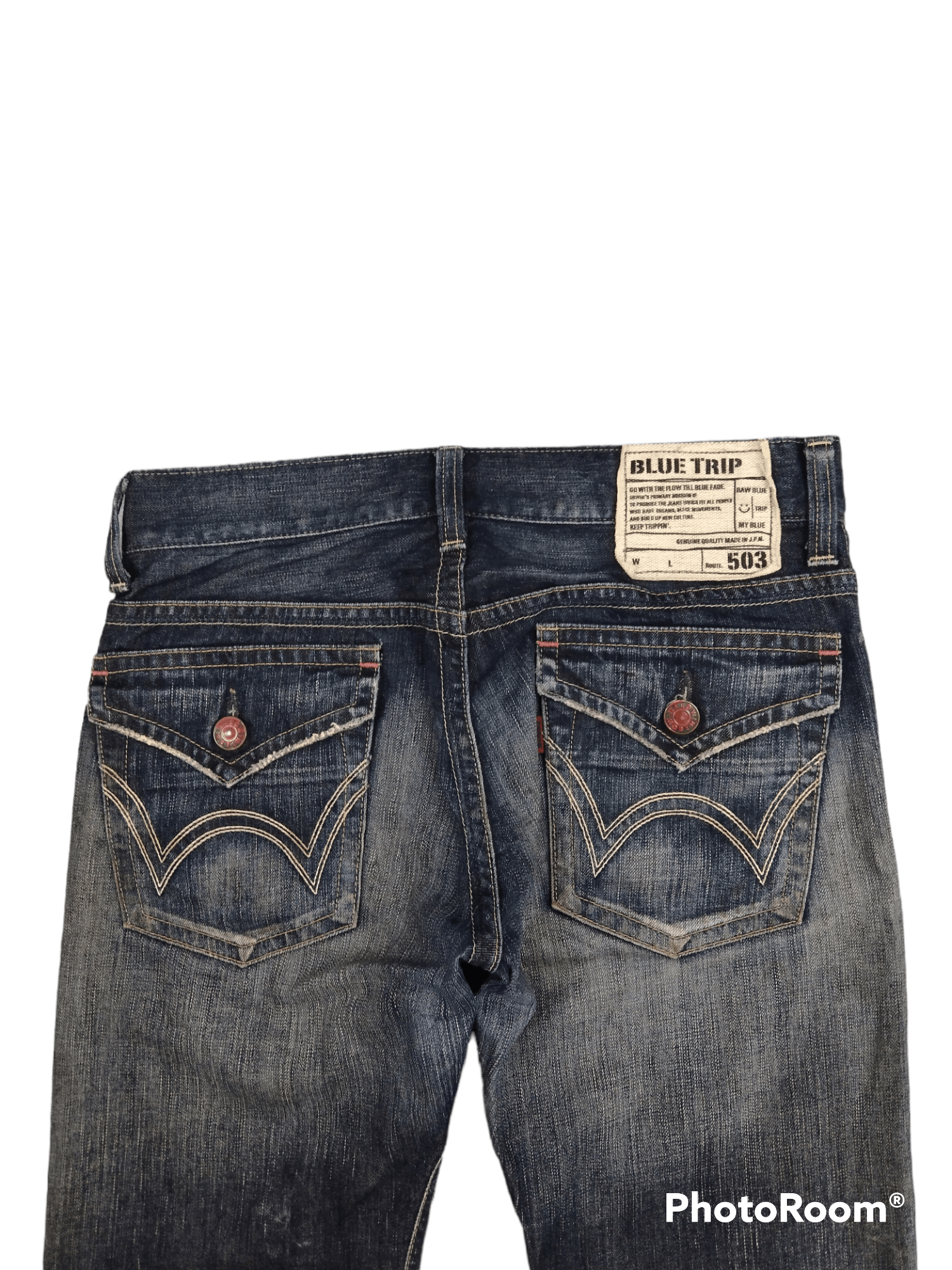 Edwin FLARE🔥SUPER SICK RIPED EDWIN DENIM PANTS Size US 32 / EU 48 - 5 Thumbnail