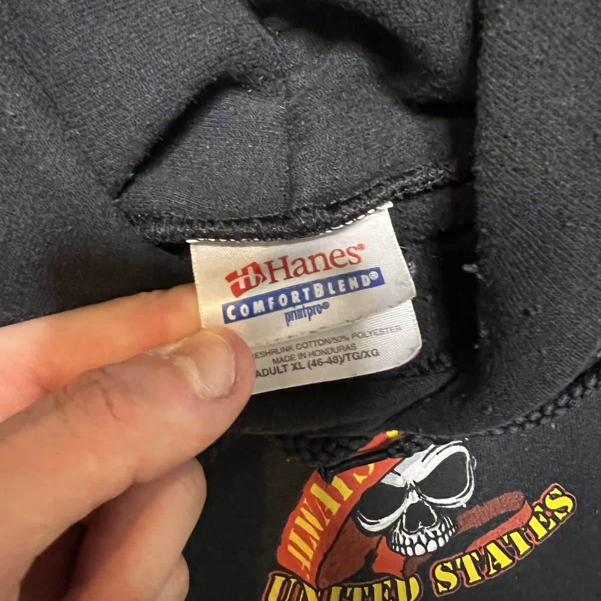 Vintage Vintage USMC marine corps hoodie Size US XL / EU 56 / 4 - 7 Thumbnail