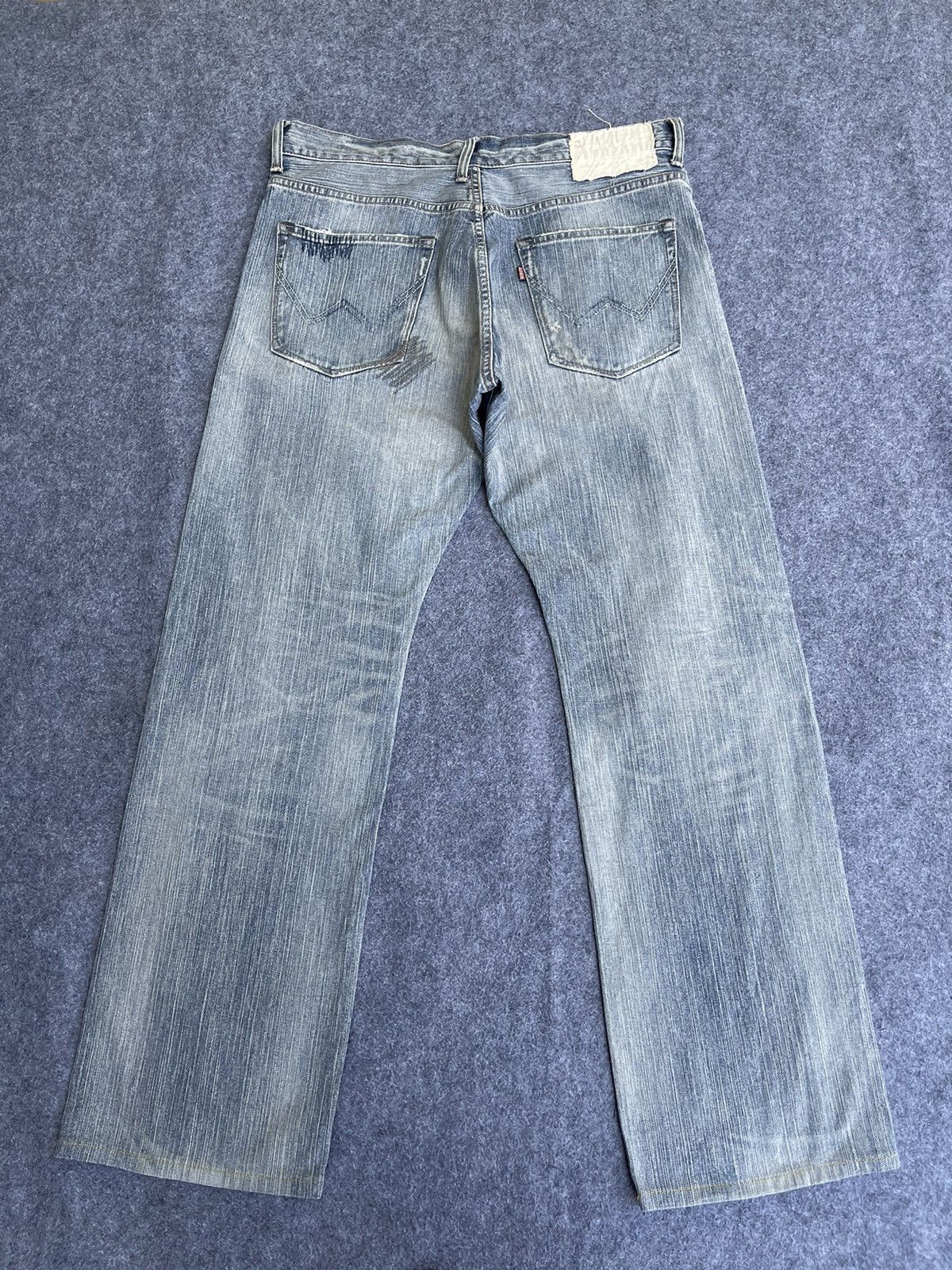Edwin Rare🔥Japanese Edwin Patchwork Distressed Denim Size US 36 / EU 52 - 3 Thumbnail