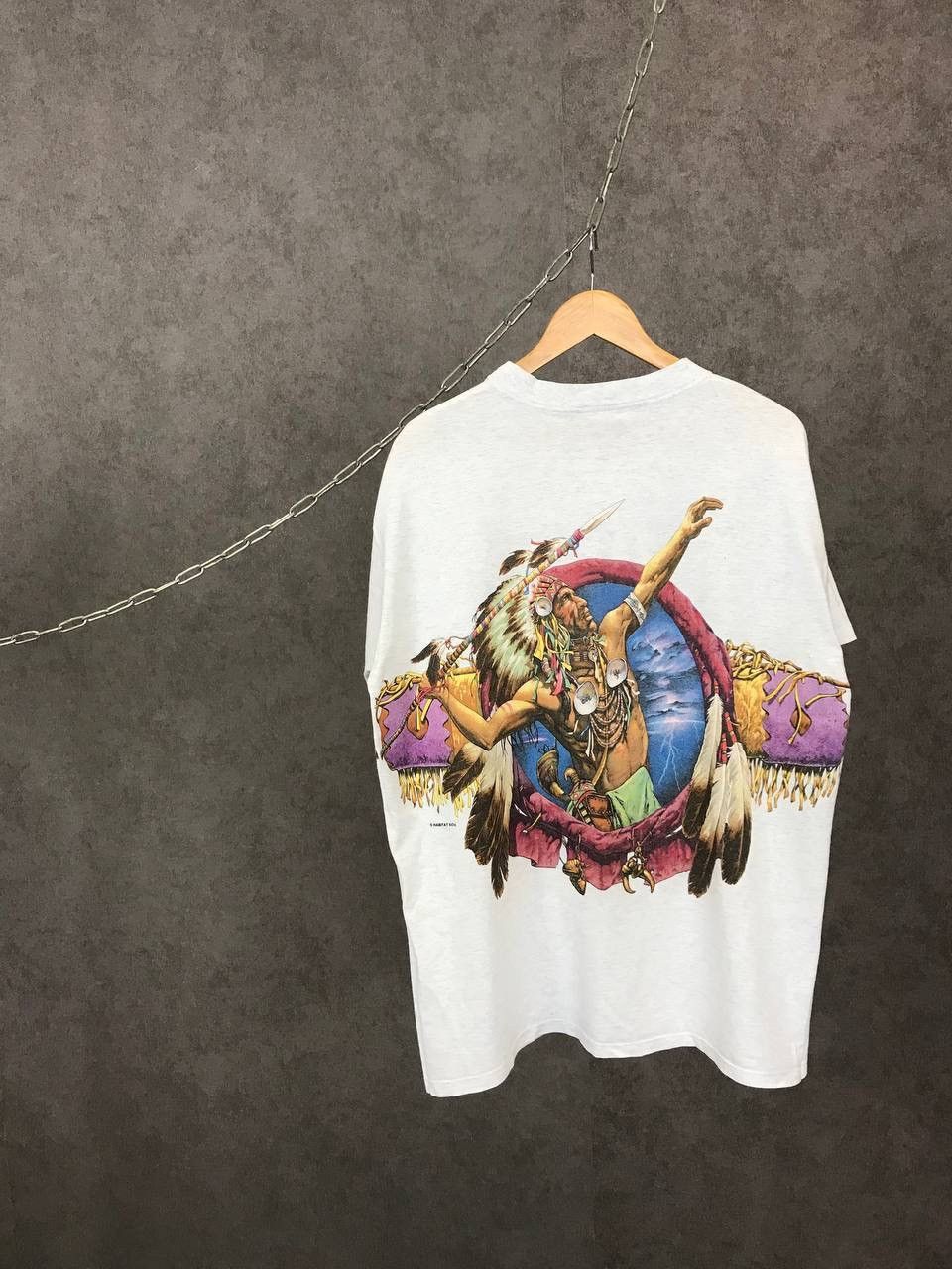 Habitat Indians history vintage habitat made in USA overprinted tee Size US L / EU 52-54 / 3 - 7 Thumbnail