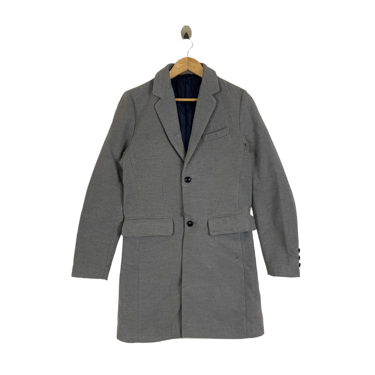 Japanese Brand SEMANTIC DESIGN Japanese Brand Design Wool Long Coat Jacket Size US L / EU 52-54 / 3 - 1 Thumbnail