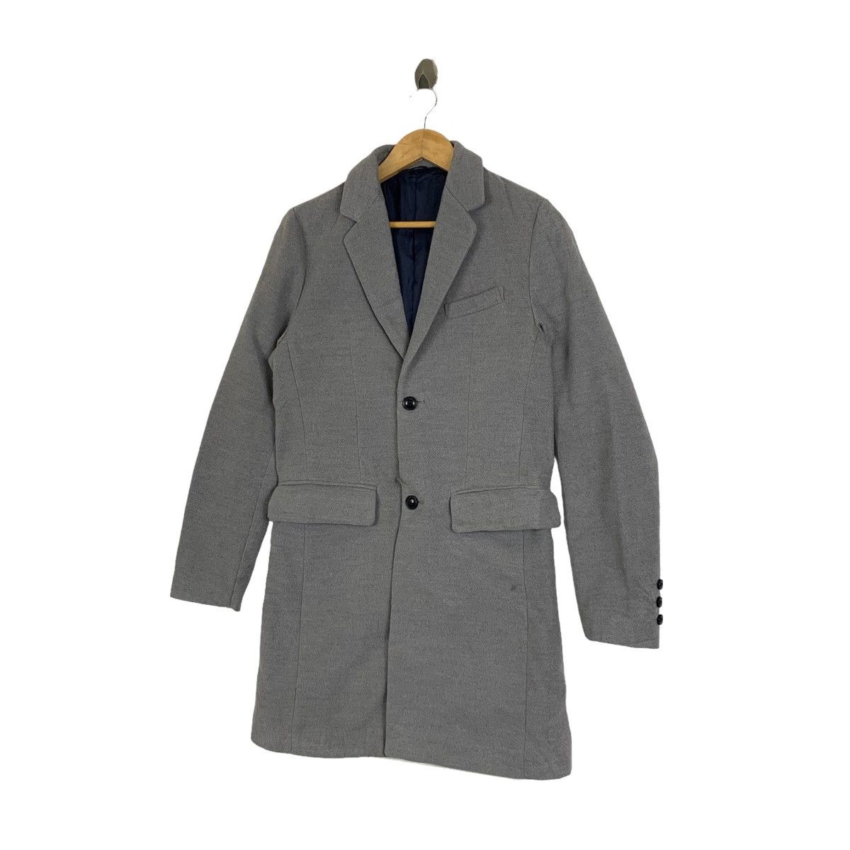 Japanese Brand SEMANTIC DESIGN Japanese Brand Design Wool Long Coat Jacket Size US L / EU 52-54 / 3 - 4 Thumbnail