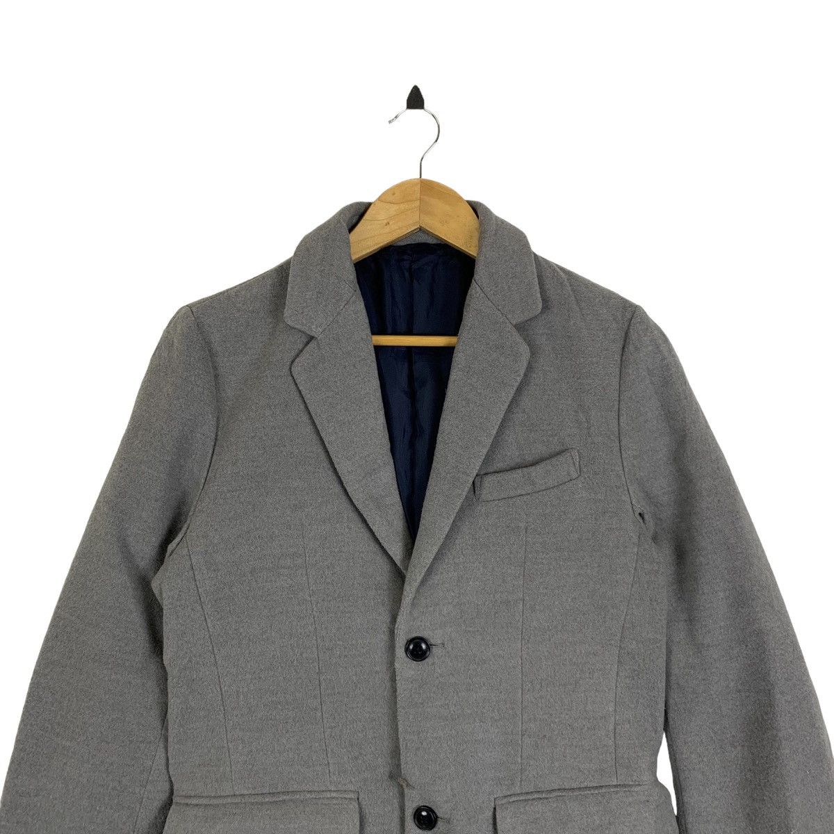 Japanese Brand SEMANTIC DESIGN Japanese Brand Design Wool Long Coat Jacket Size US L / EU 52-54 / 3 - 5 Thumbnail