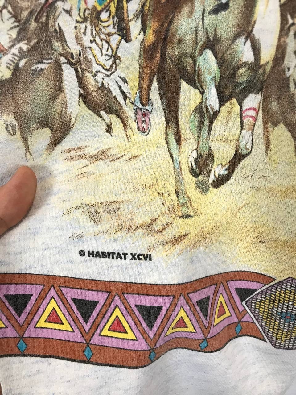 Habitat Indians history vintage habitat made in USA overprinted tee Size US L / EU 52-54 / 3 - 4 Thumbnail