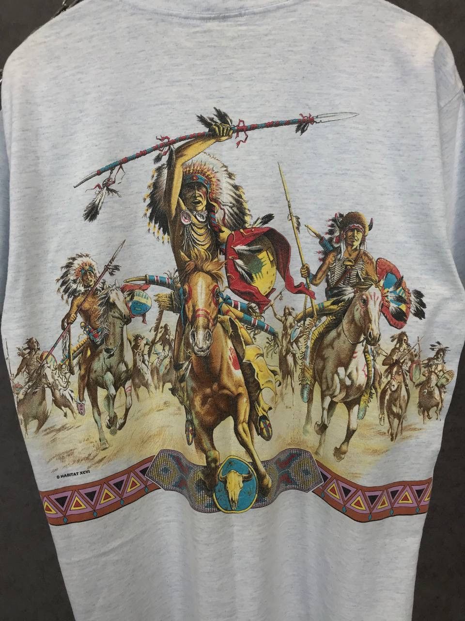 Habitat Indians history vintage habitat made in USA overprinted tee Size US L / EU 52-54 / 3 - 8 Thumbnail
