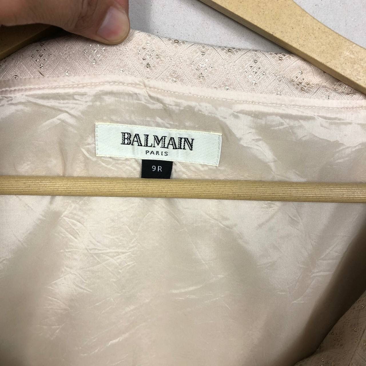 Balmain Balmain Crop Top Blouse Beige Size S / US 4 / IT 40 - 8 Thumbnail