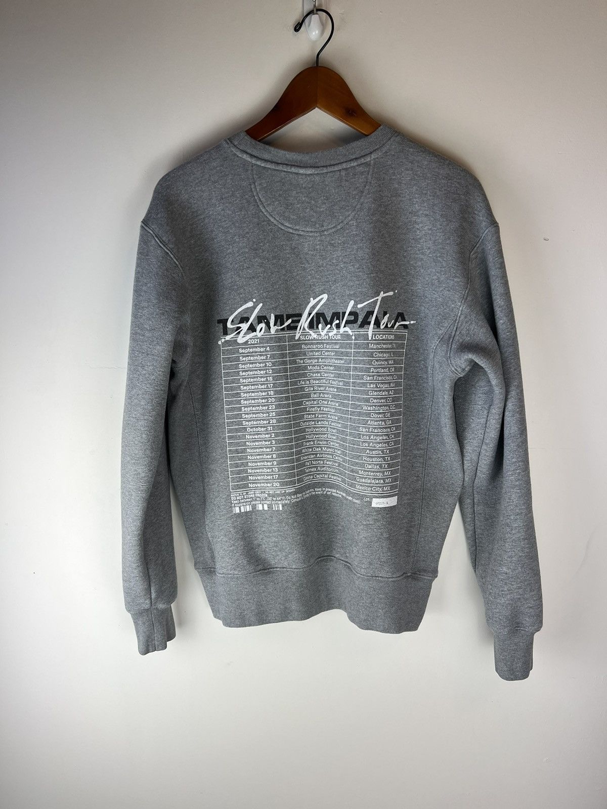 Band Tees Tame impala slow rush tour crewneck Size US S / EU 44-46 / 1 - 2 Thumbnail