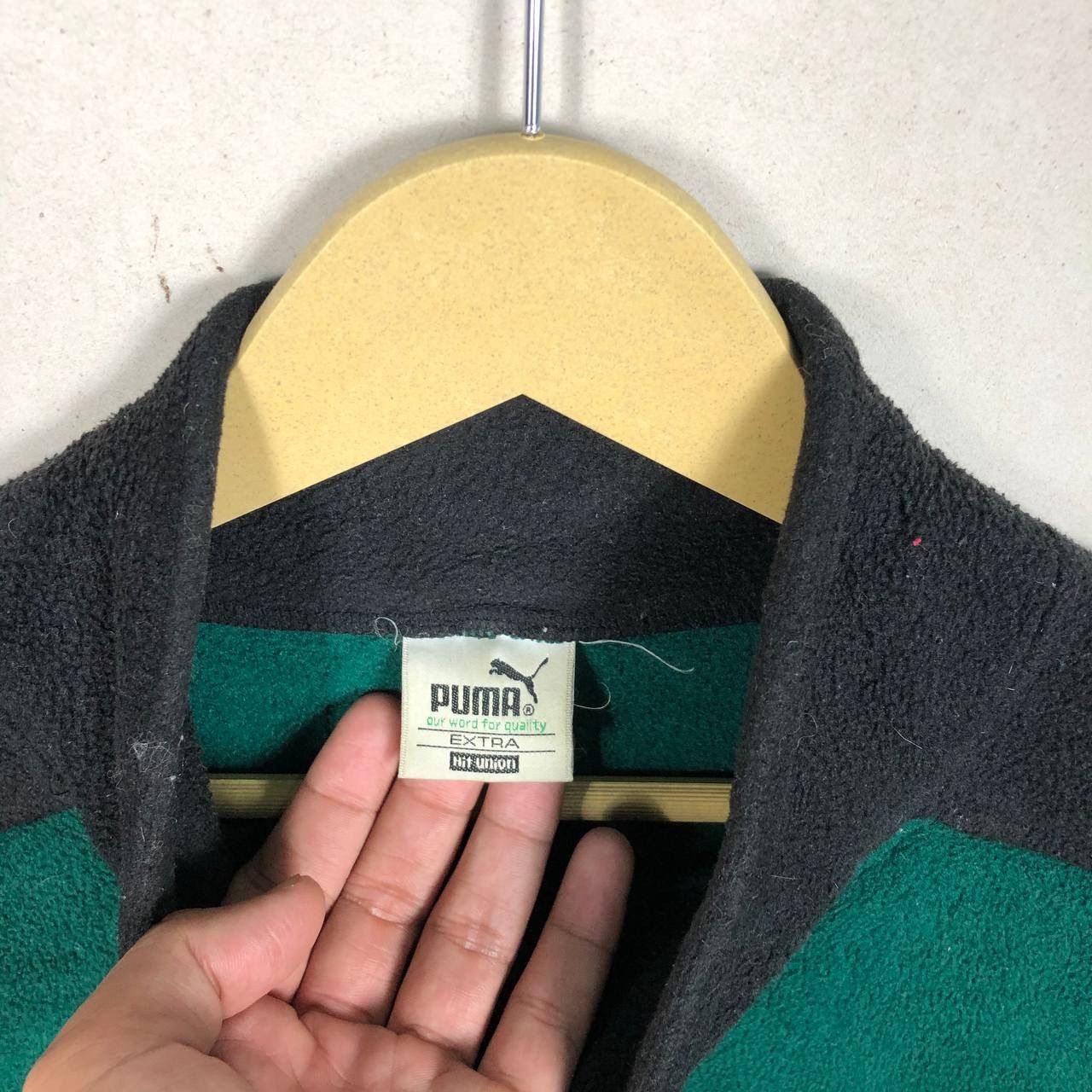 Puma × Sports Specialties Vtg 90s Puma Colorblock Pile Fleece Sweatshirt Jacket Size US M / EU 48-50 / 2 - 8 Thumbnail