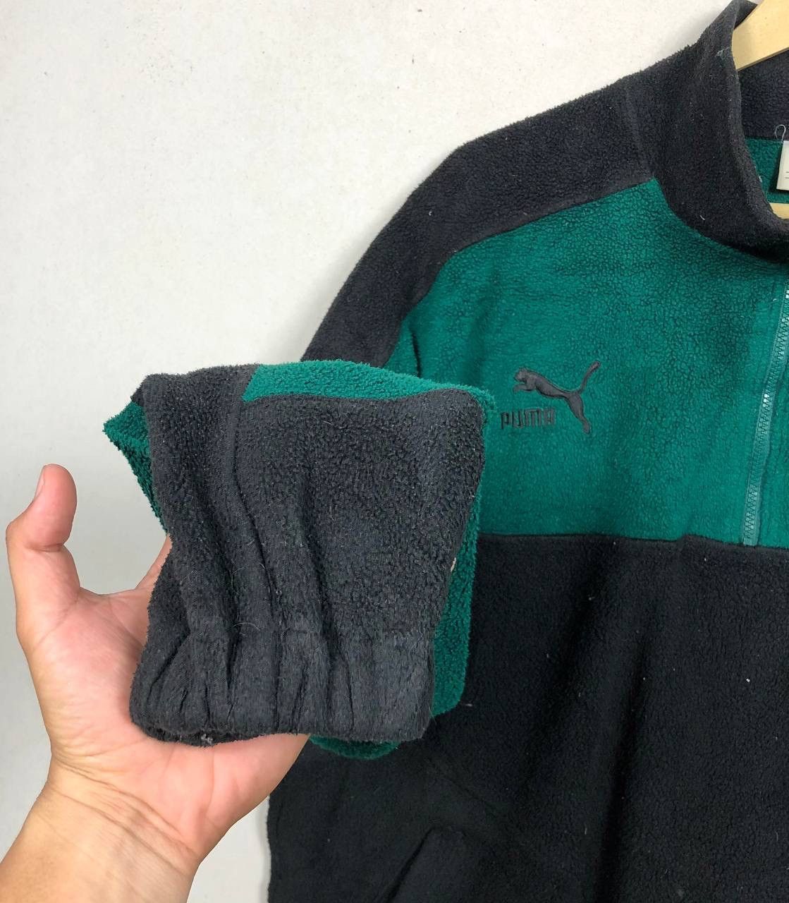 Puma × Sports Specialties Vtg 90s Puma Colorblock Pile Fleece Sweatshirt Jacket Size US M / EU 48-50 / 2 - 5 Thumbnail