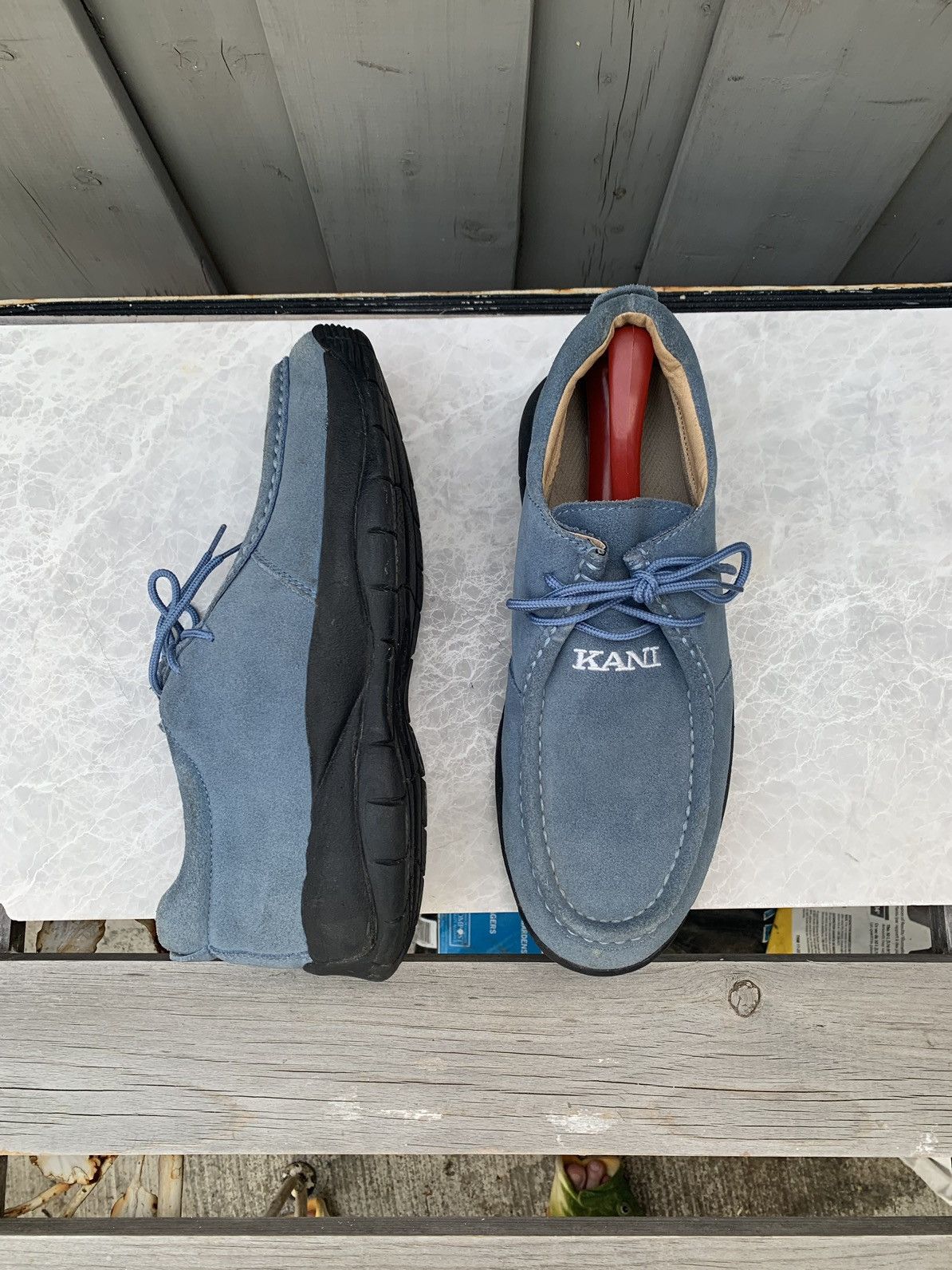 Karl Kani × Vintage Vintage Karl Kani Sneakers 2000s 90s Hip Hop Suede Moc Toe 9 Size US 9.5 / EU 42-43 - 2 Thumbnail