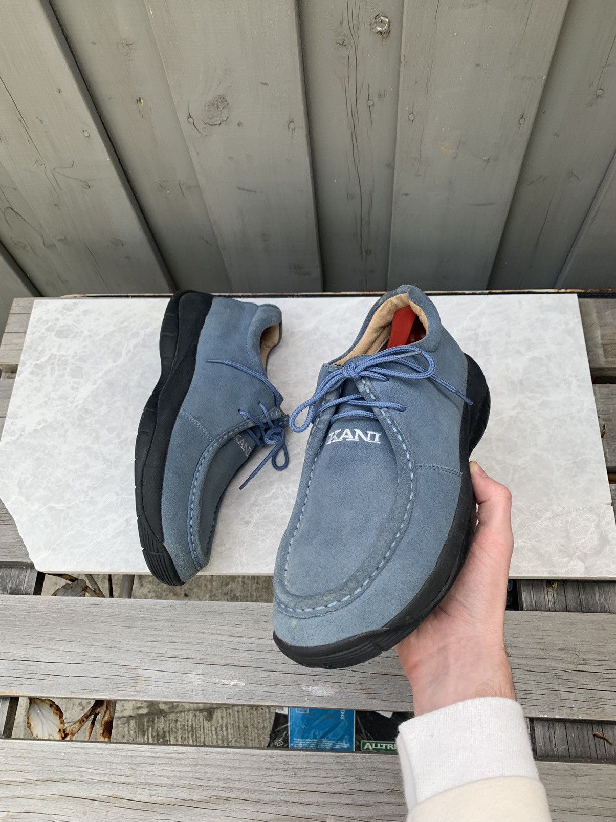 Karl Kani × Vintage Vintage Karl Kani Sneakers 2000s 90s Hip Hop Suede Moc Toe 9 Size US 9.5 / EU 42-43 - 4 Thumbnail