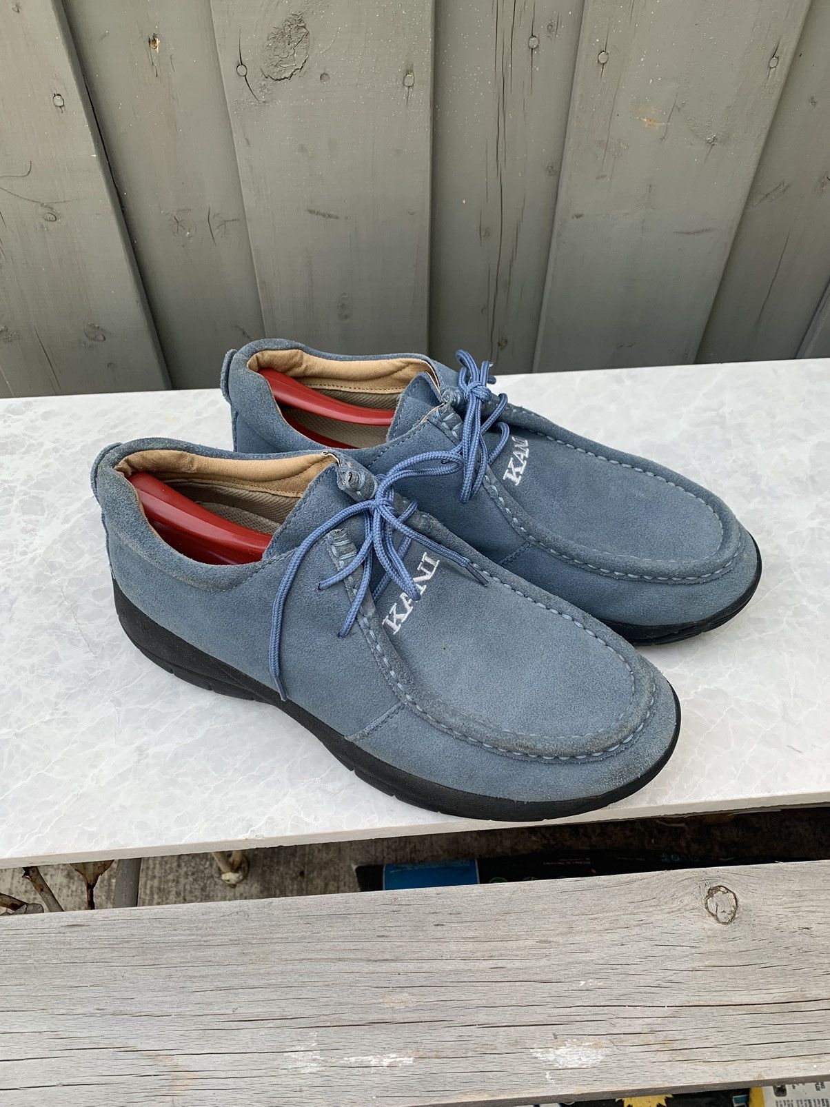 Karl Kani × Vintage Vintage Karl Kani Sneakers 2000s 90s Hip Hop Suede Moc Toe 9 Size US 9.5 / EU 42-43 - 3 Thumbnail