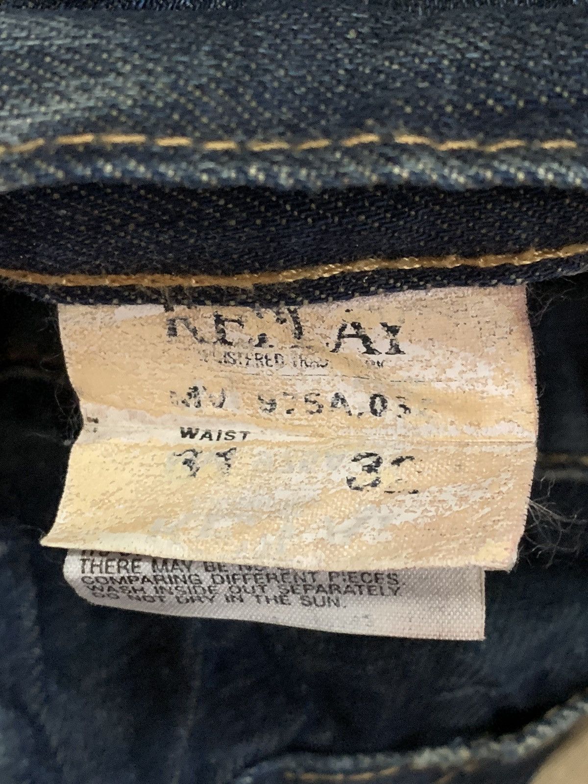 If Six Was Nine × Replay Vintage Replay Distress Style Bush Denim Jeans Size US 32 / EU 48 - 11 Thumbnail