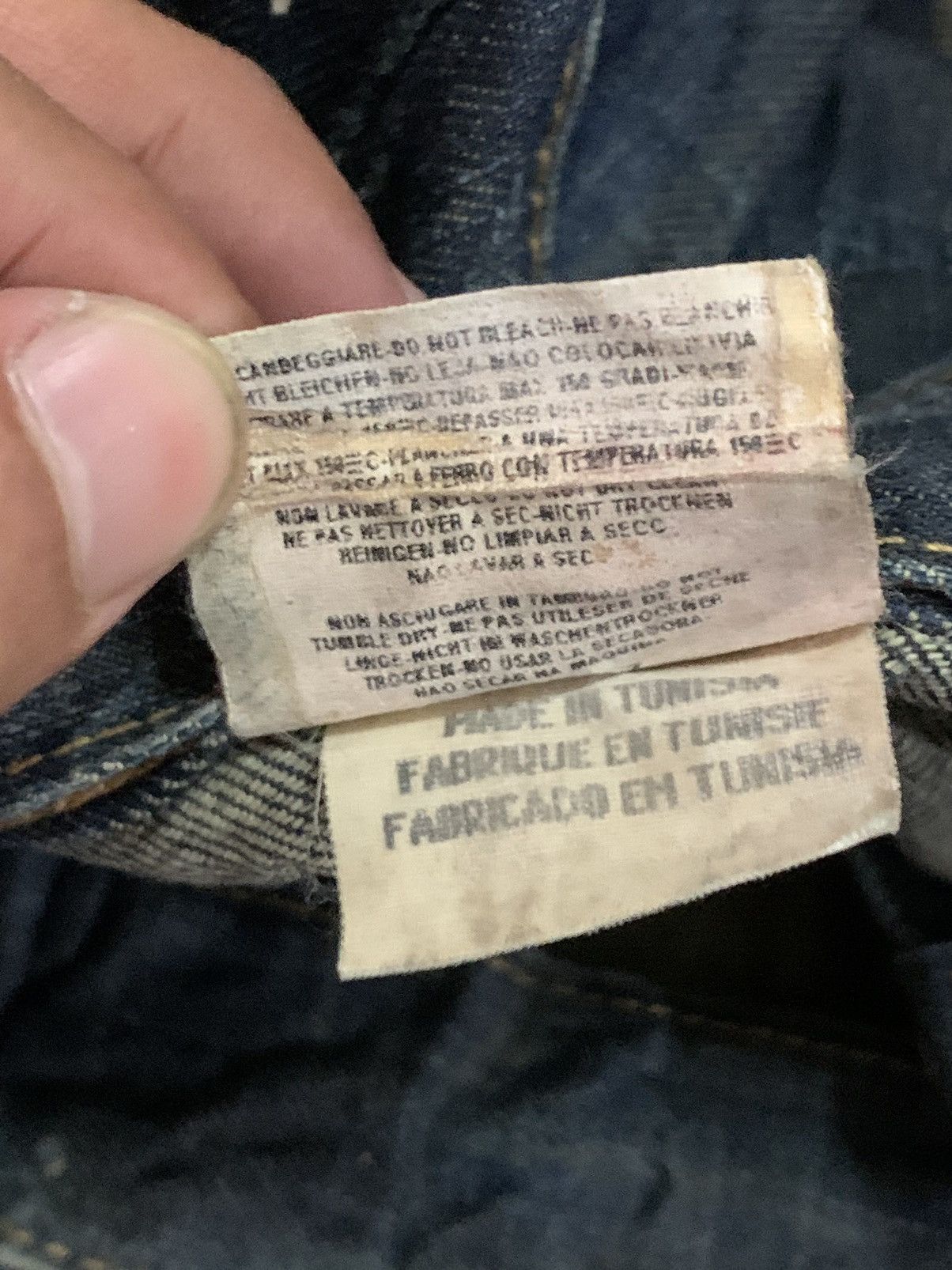 If Six Was Nine × Replay Vintage Replay Distress Style Bush Denim Jeans Size US 32 / EU 48 - 14 Thumbnail