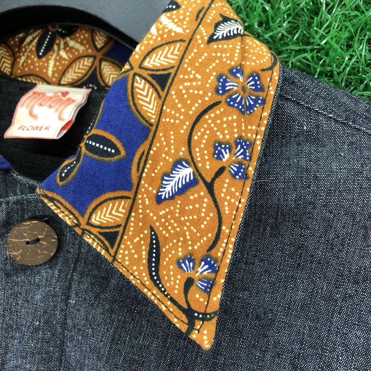 Vintage Vintage Denim Batik Jacket by Moon Flower Size US S / EU 44-46 / 1 - 8 Thumbnail
