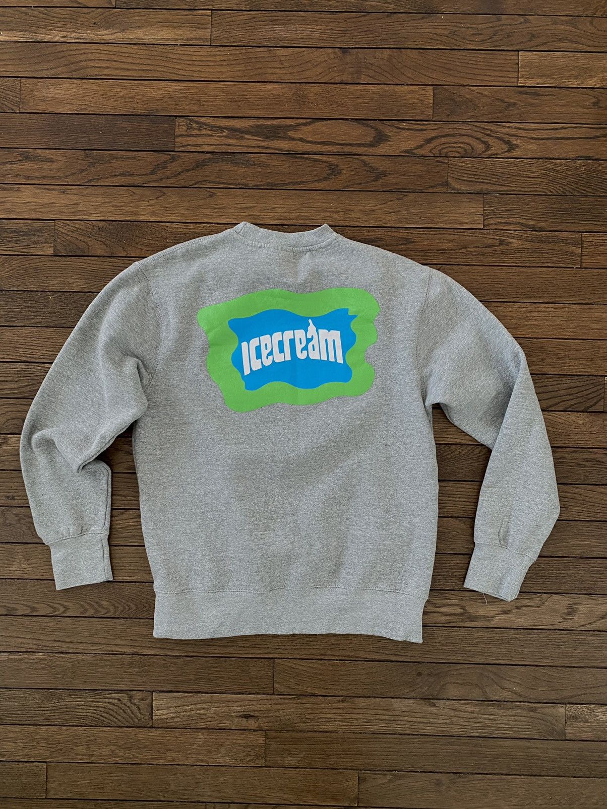 Icecream Ice Cream Grey and Green Popsicle Sweatshirt Small 🥣 BBC Size US S / EU 44-46 / 1 - 4 Thumbnail