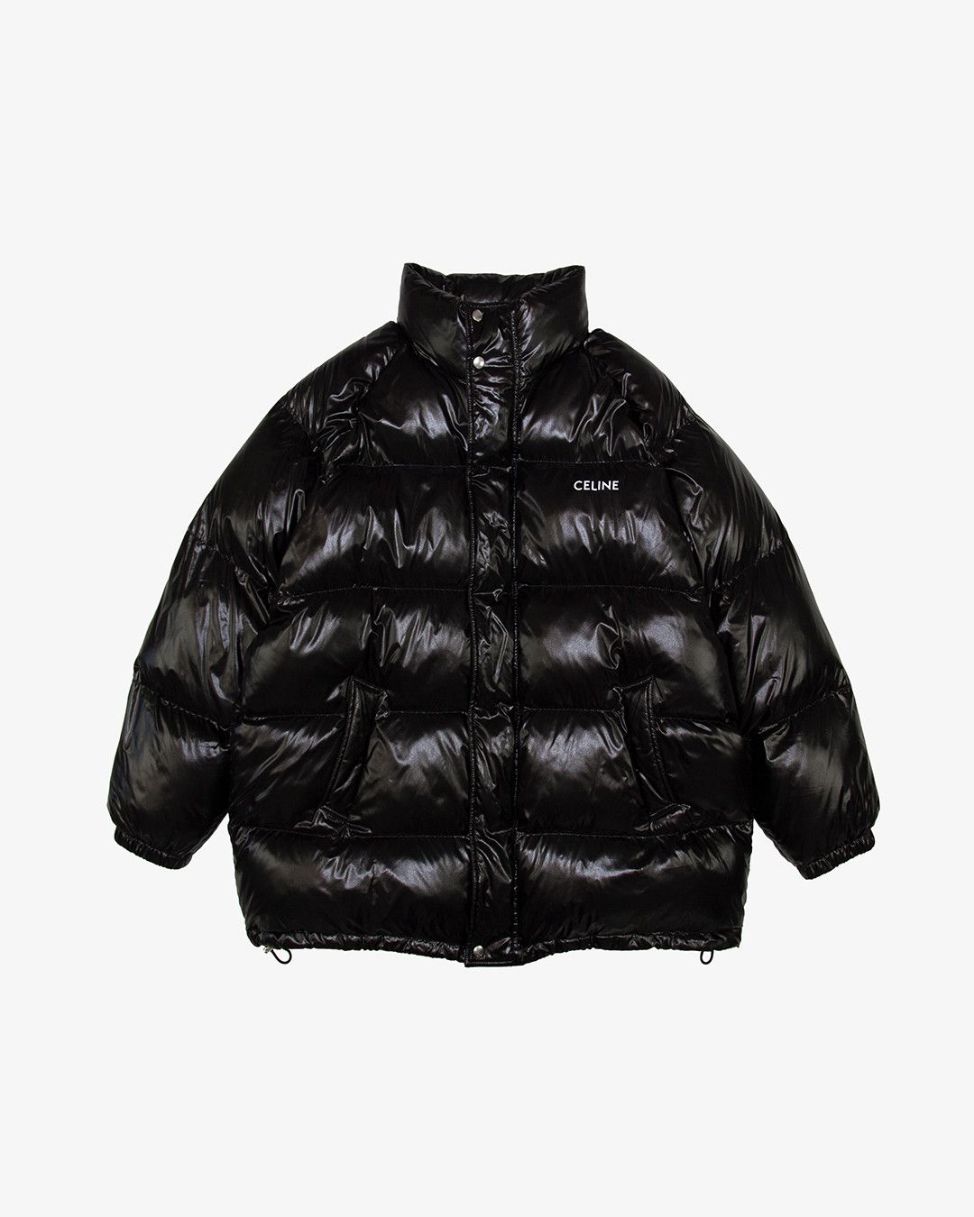 image of Celine Logo Down Puffer | 52 in Black, Men's (Size XL)