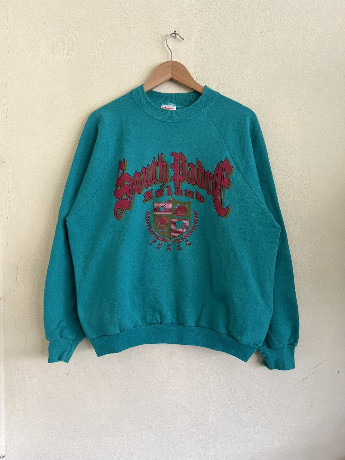 Hanes × Vintage Vintage Hanes Taxas PullOver Sweatshirt Size US XL / EU 56 / 4 - 1 Thumbnail