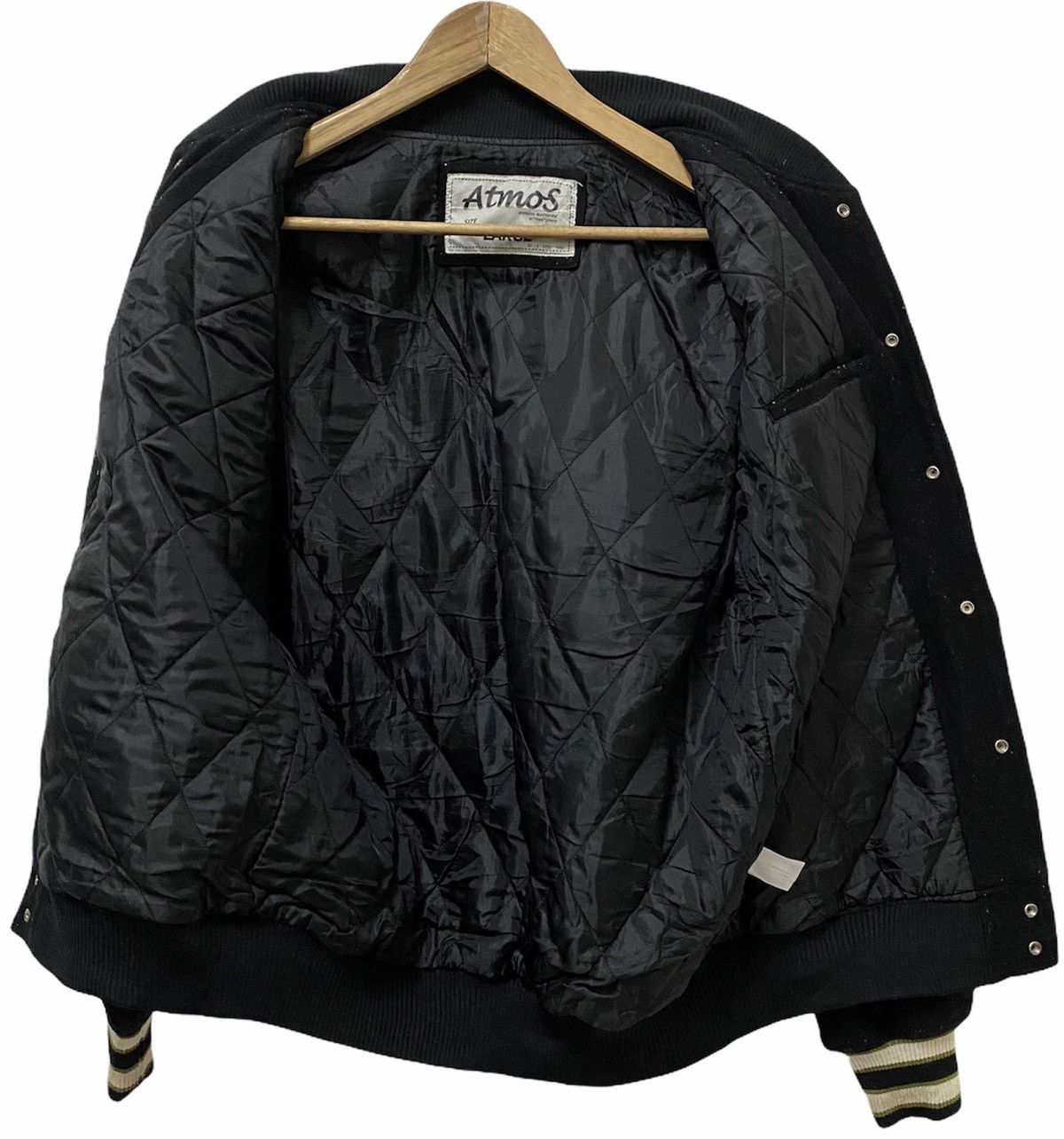 atmos 🇯🇵 Vintage Atmos Patchwork Japanese Brand Varsity Jacket Size US M / EU 48-50 / 2 - 6 Thumbnail