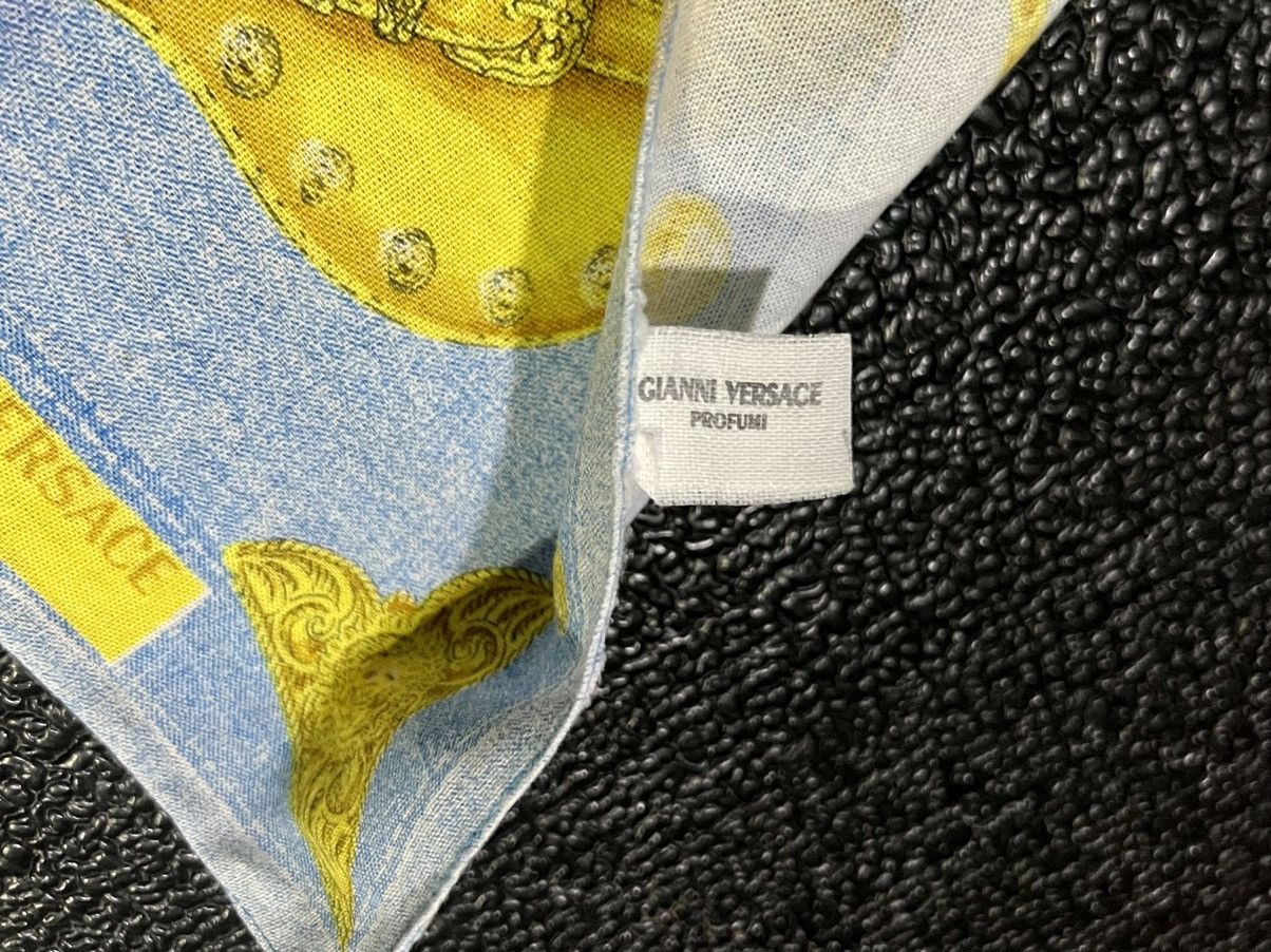 Gianni Valentino × Versace × Versace Jeans Couture GIANNI VERSACE RED BLUE JEANS PERFUME FULLPRINT HANDKERCHIEF Size ONE SIZE - 8 Thumbnail