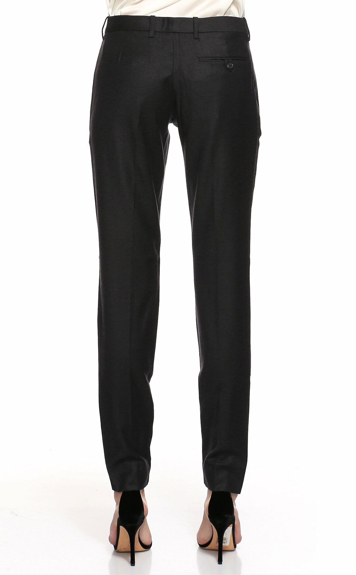 Maison Margiela MAISON MARTIN MARGIELA charcoal gray wool pants trousers 44 Size 30" / US 8 / IT 44 - 3 Thumbnail